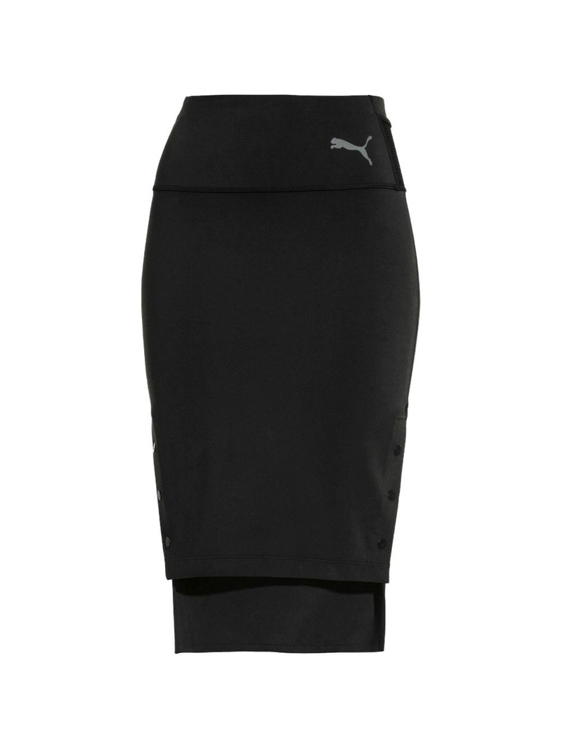 elastic-waist straight skirt 1