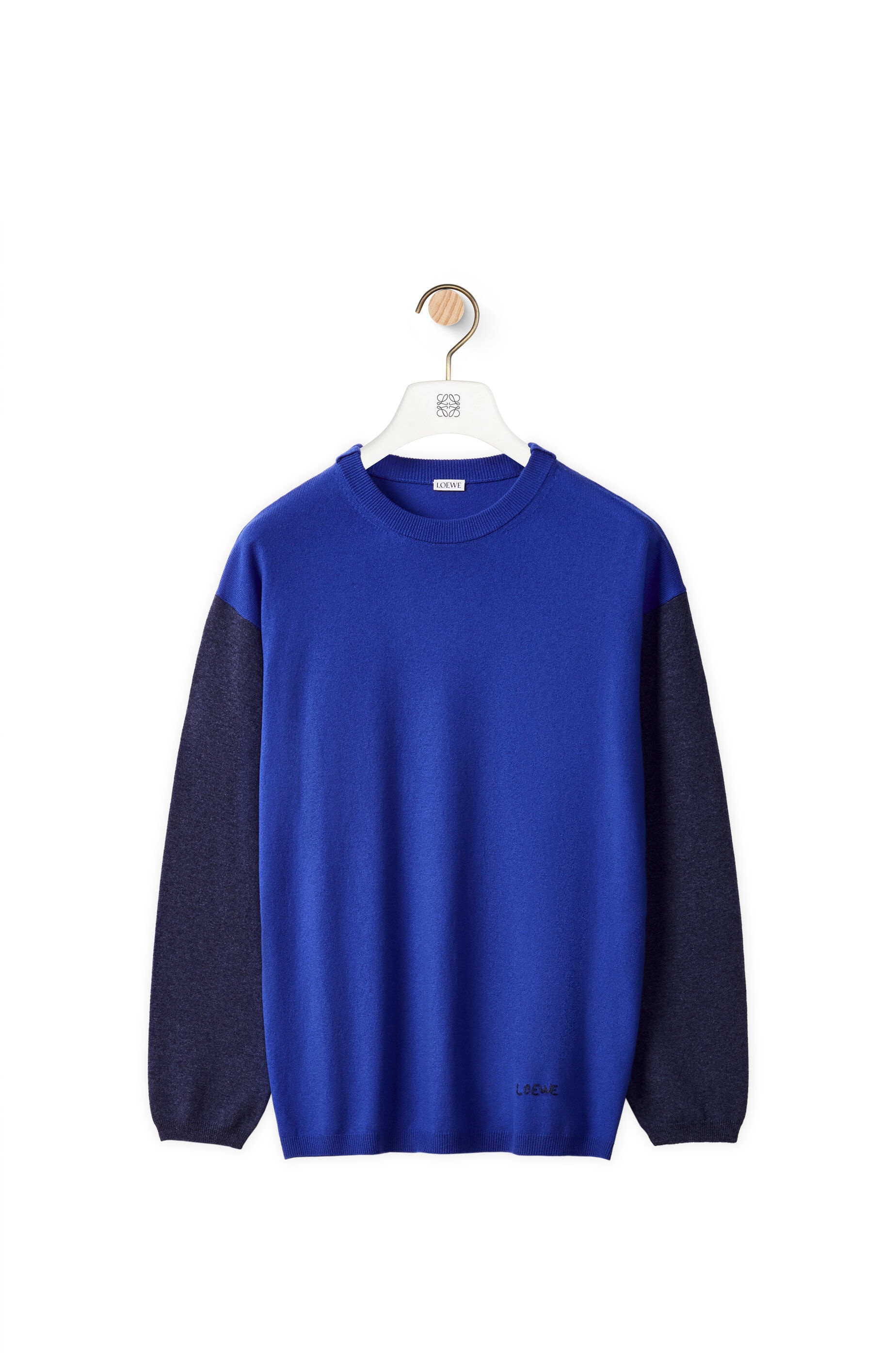 Colour block sweater in wool and cashmere - 1