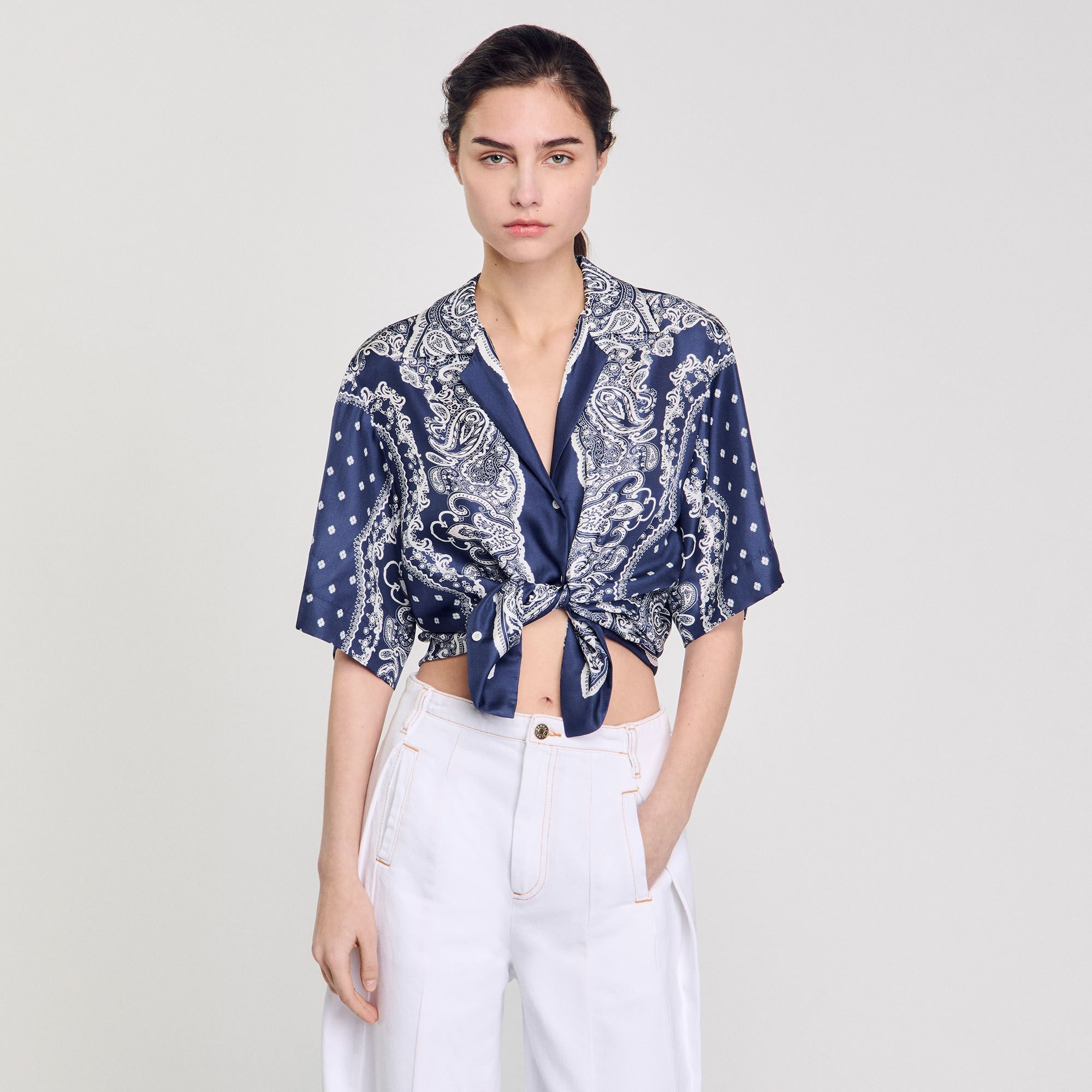 BANDANA PRINT SHIRT - 4