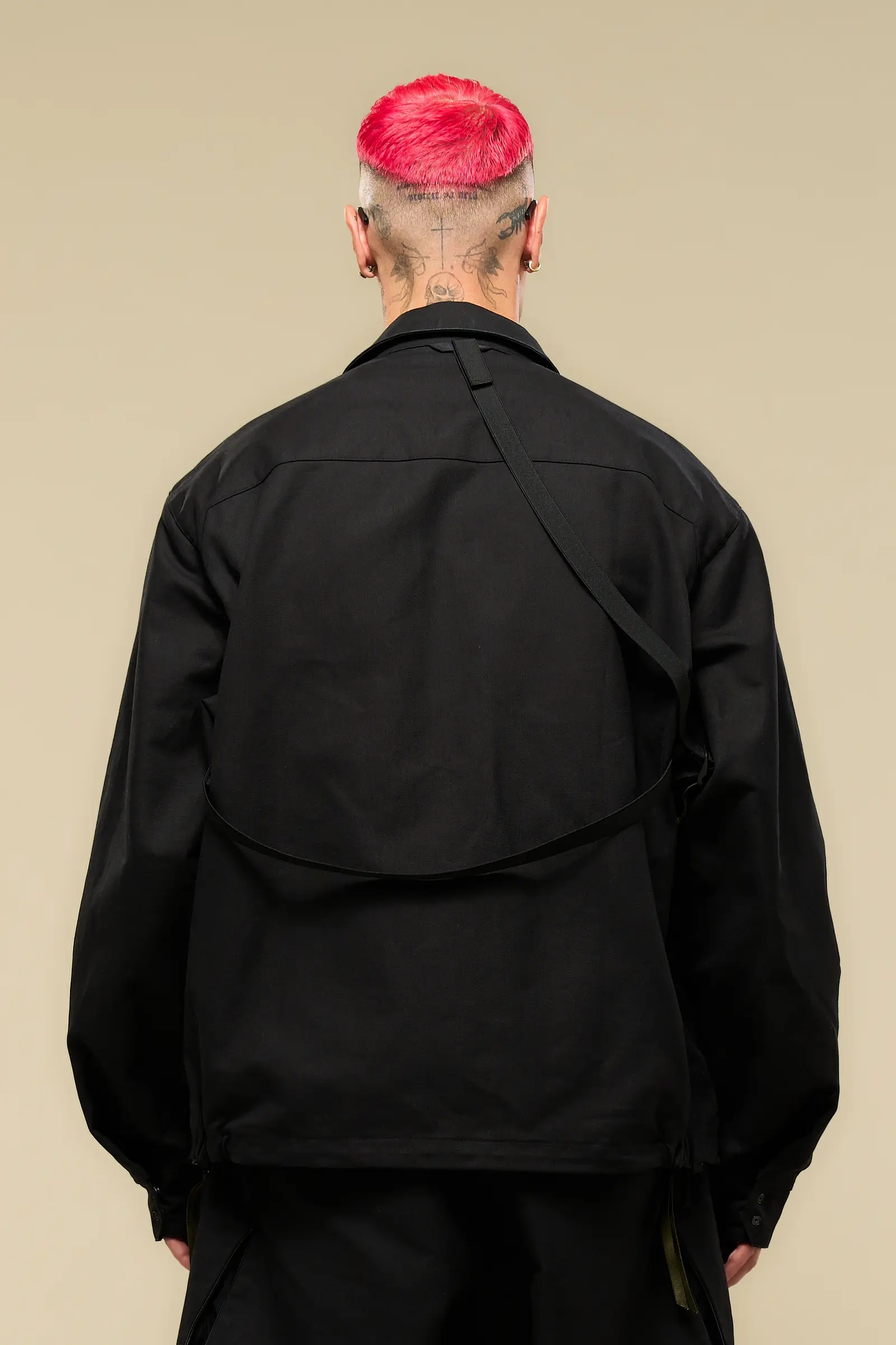 J121A-KI Cotton Jacket Black - 32