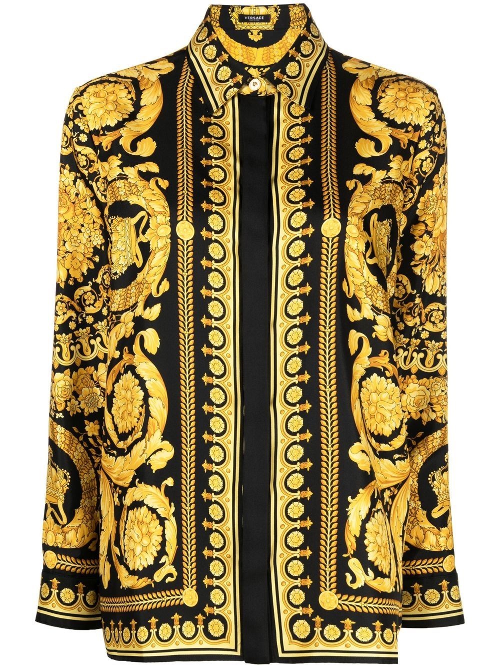 VERSACE FORMAL SILK SHIRT - 1