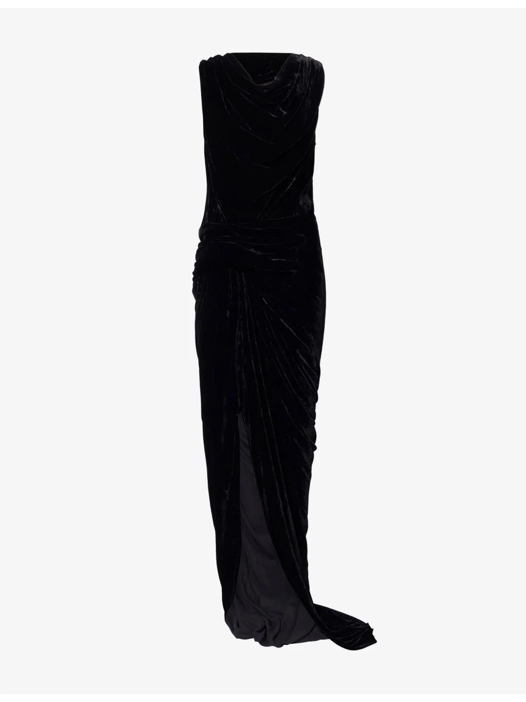 Strutter Draped Velvet Maxi Dress - 1