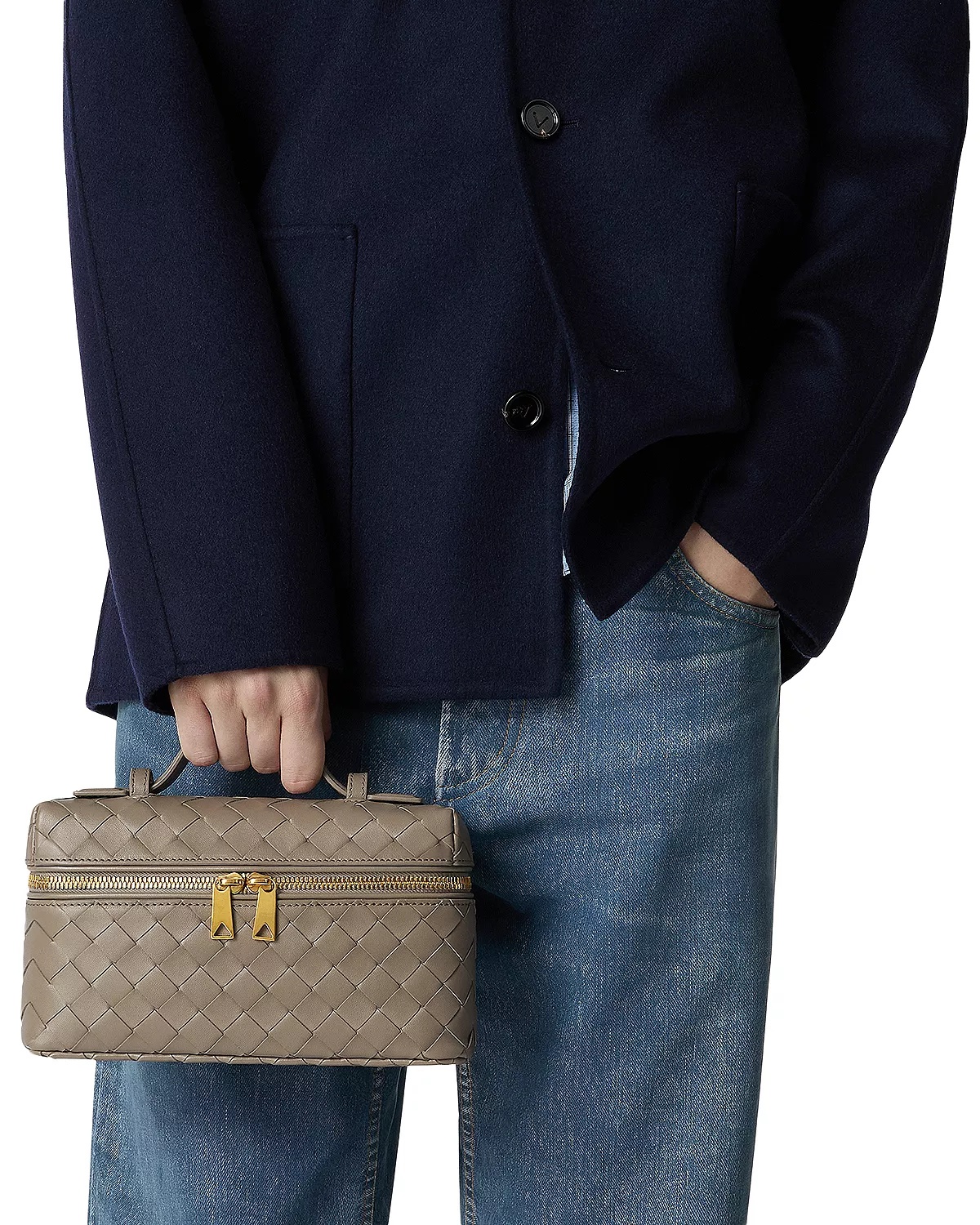 Bang Bang Intrecciato Leather Vanity Case - 3