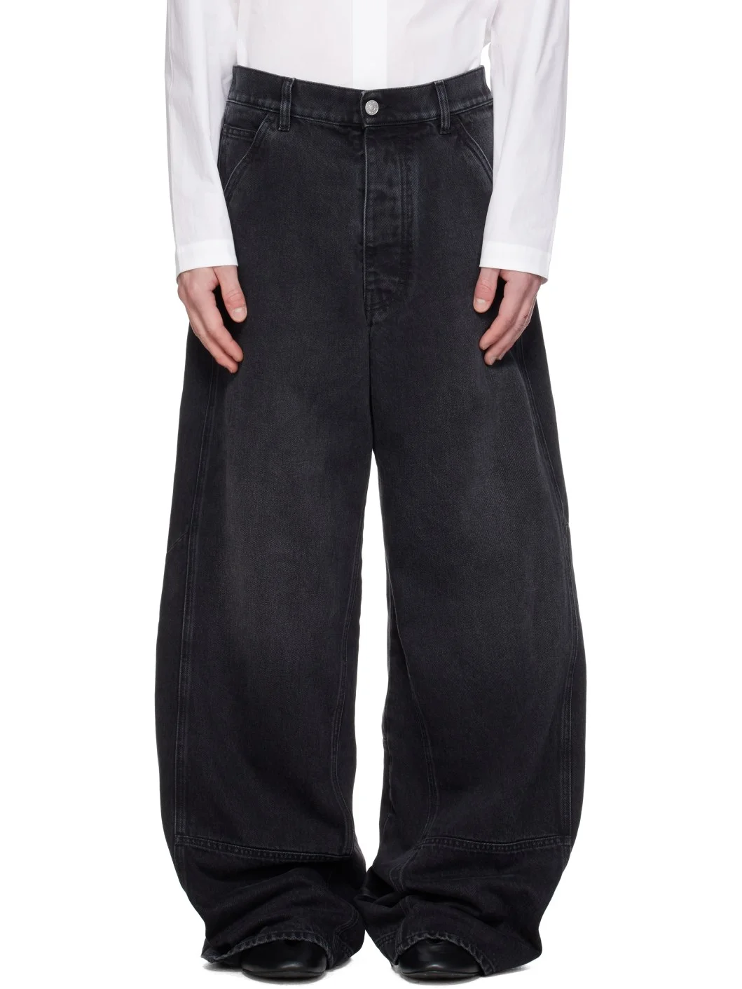 Black Faded Jeans - 1