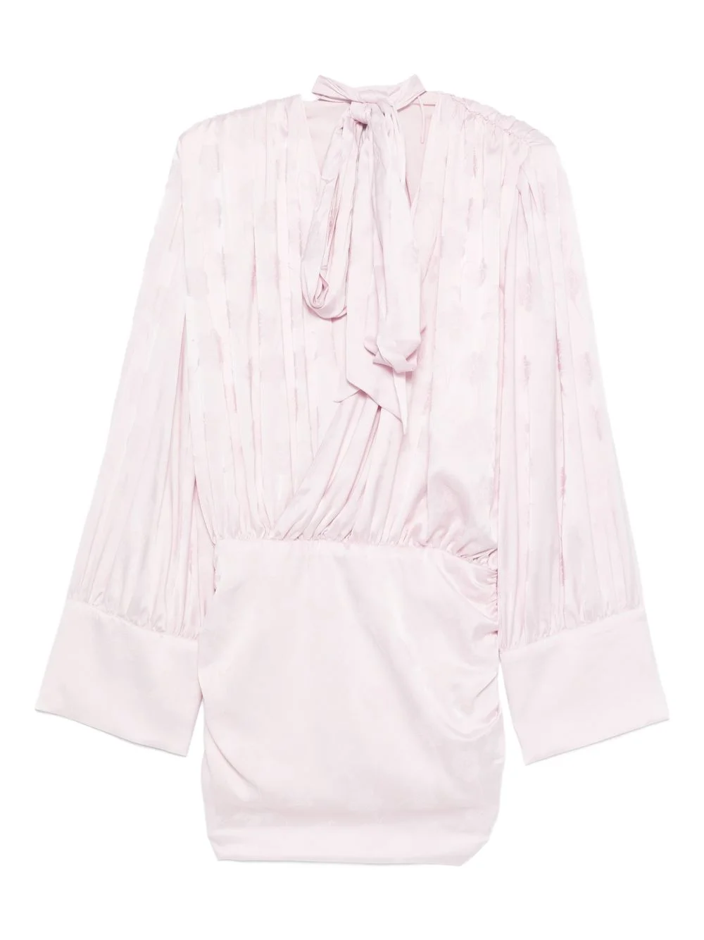 floral-jacquard mini dress - 1