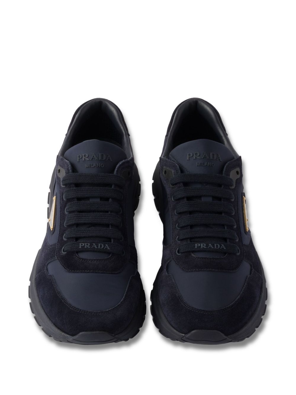 Prax 01 suede-panelled sneakers - 4