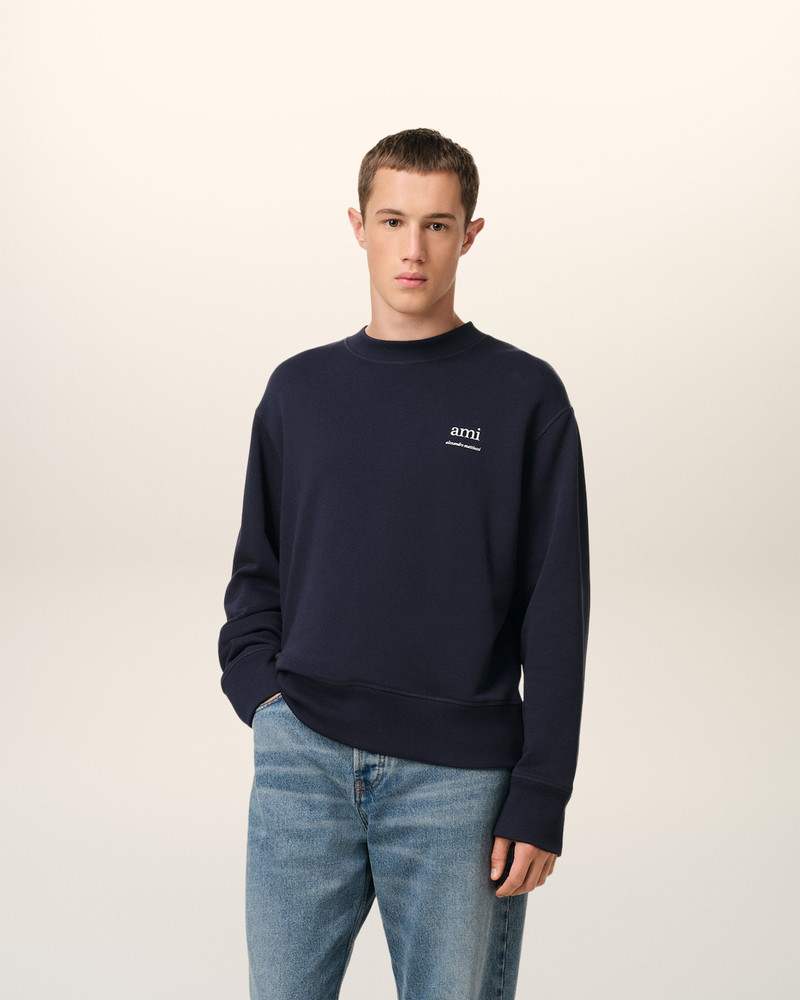 AMI Paris NAVY COTTON SWEATSHIRT outlook