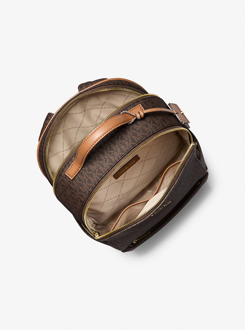 MICHAEL KORS Sable Medium Signature Logo Backpack outlook