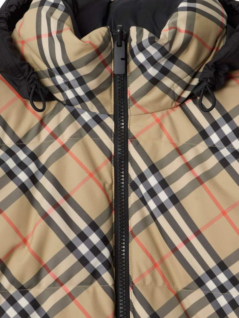 Burberry reversible check puffer jacket outlook