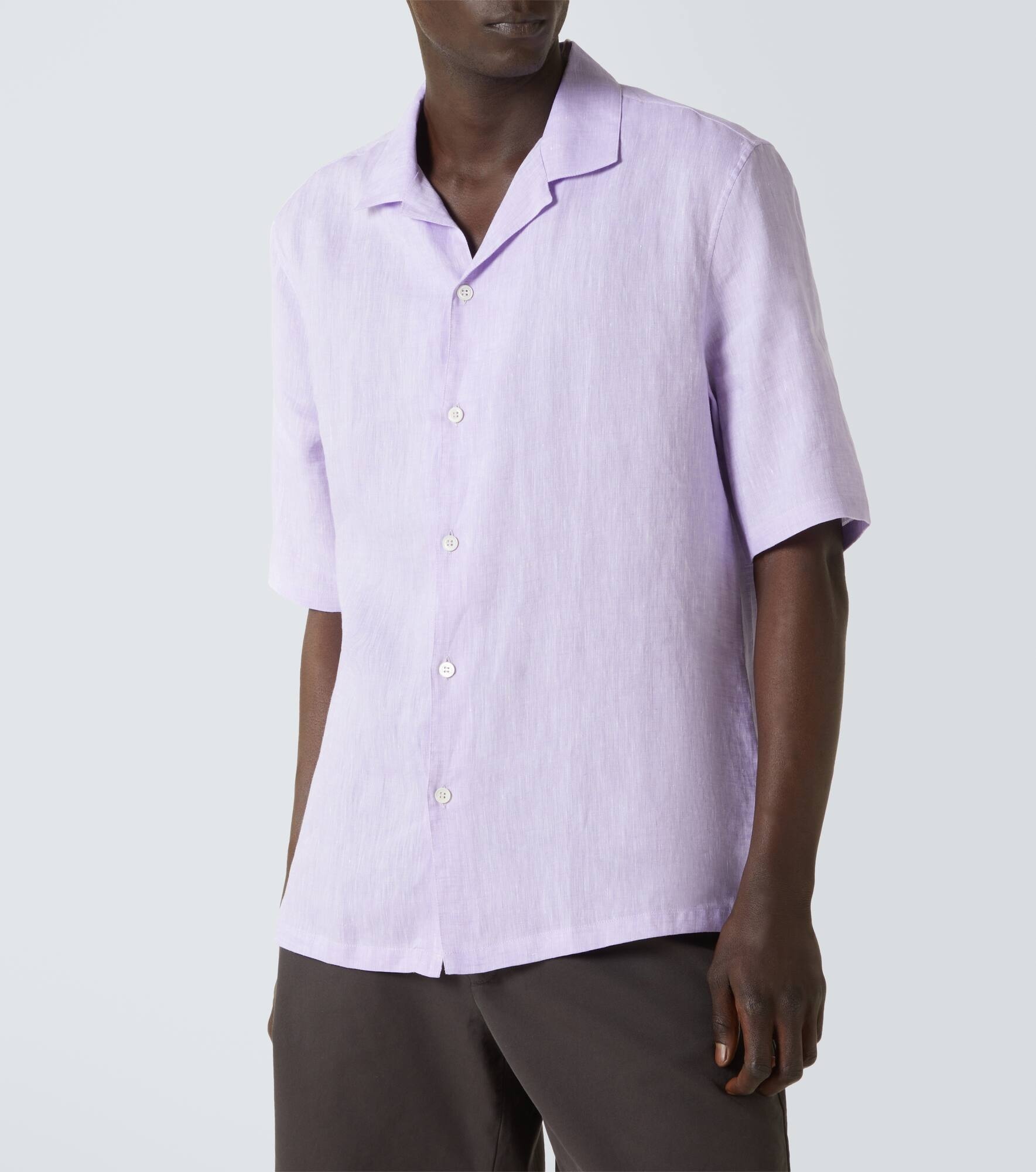 Linen bowling shirt - 3