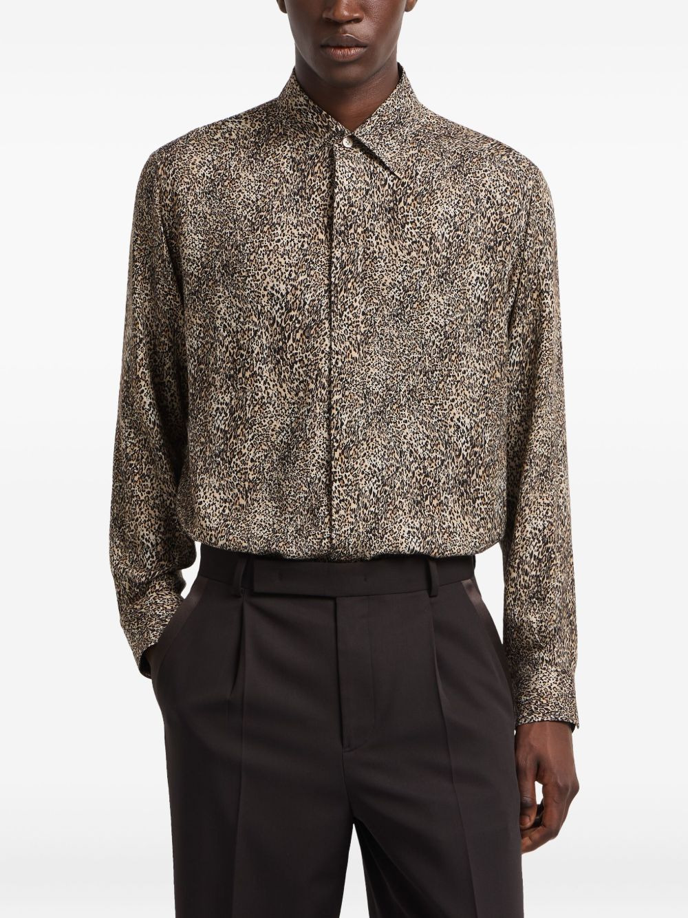 animal-print shirt - 3