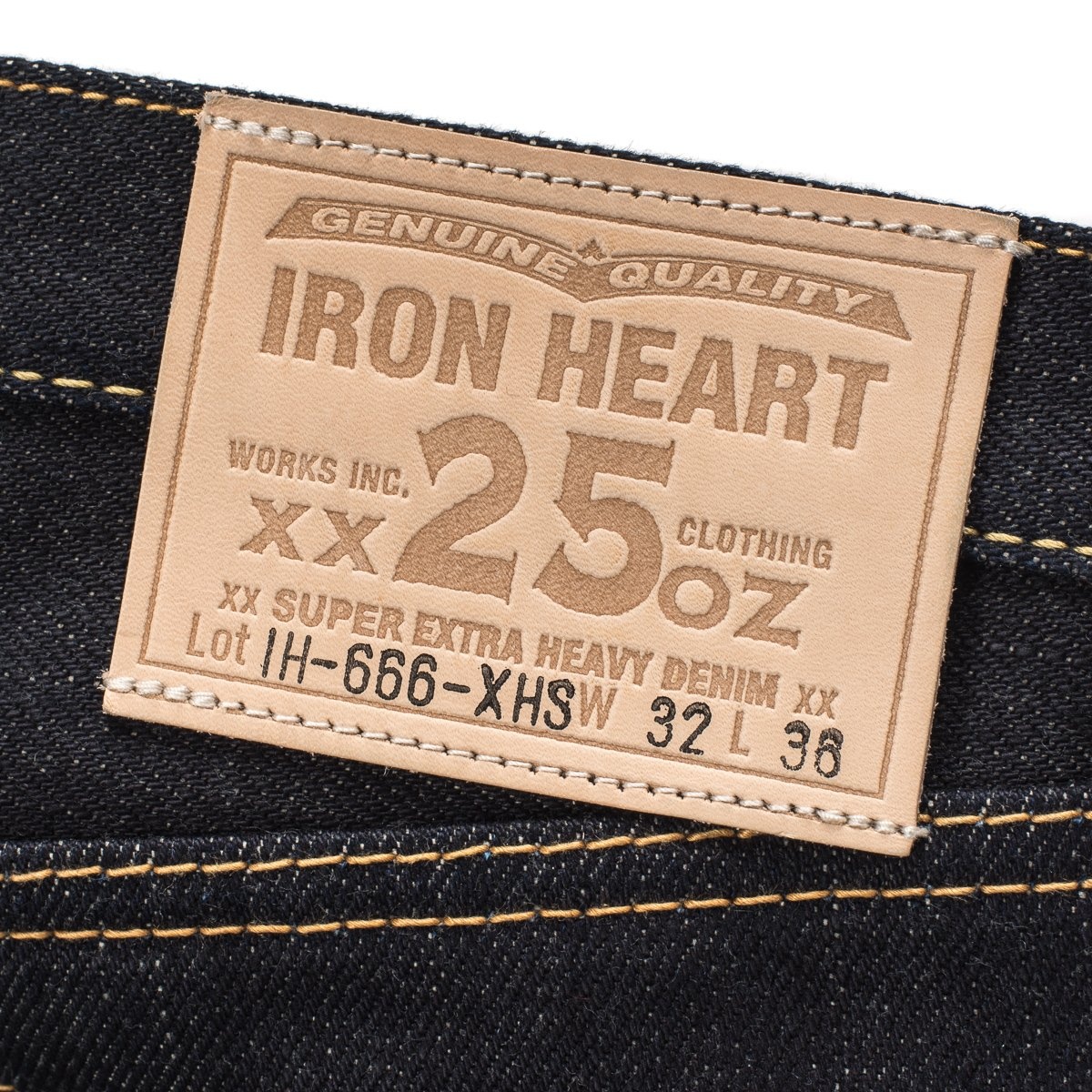 IH-666-XHS 25oz Selvedge Denim Slim Straight Cut Jeans - Indigo - 9