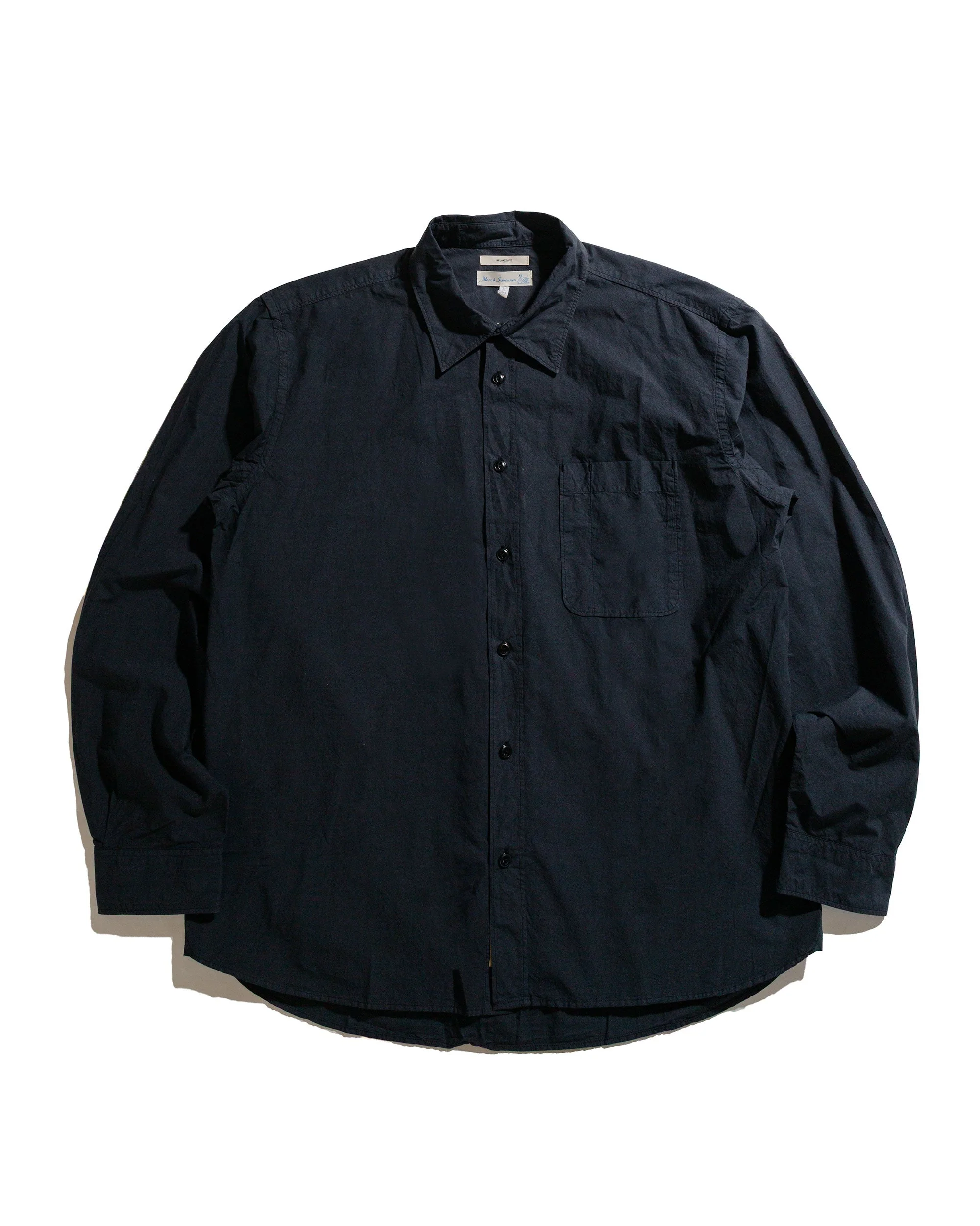 SHIRT01 Unisex Cotton Poplin Shirt Charcoal - 1