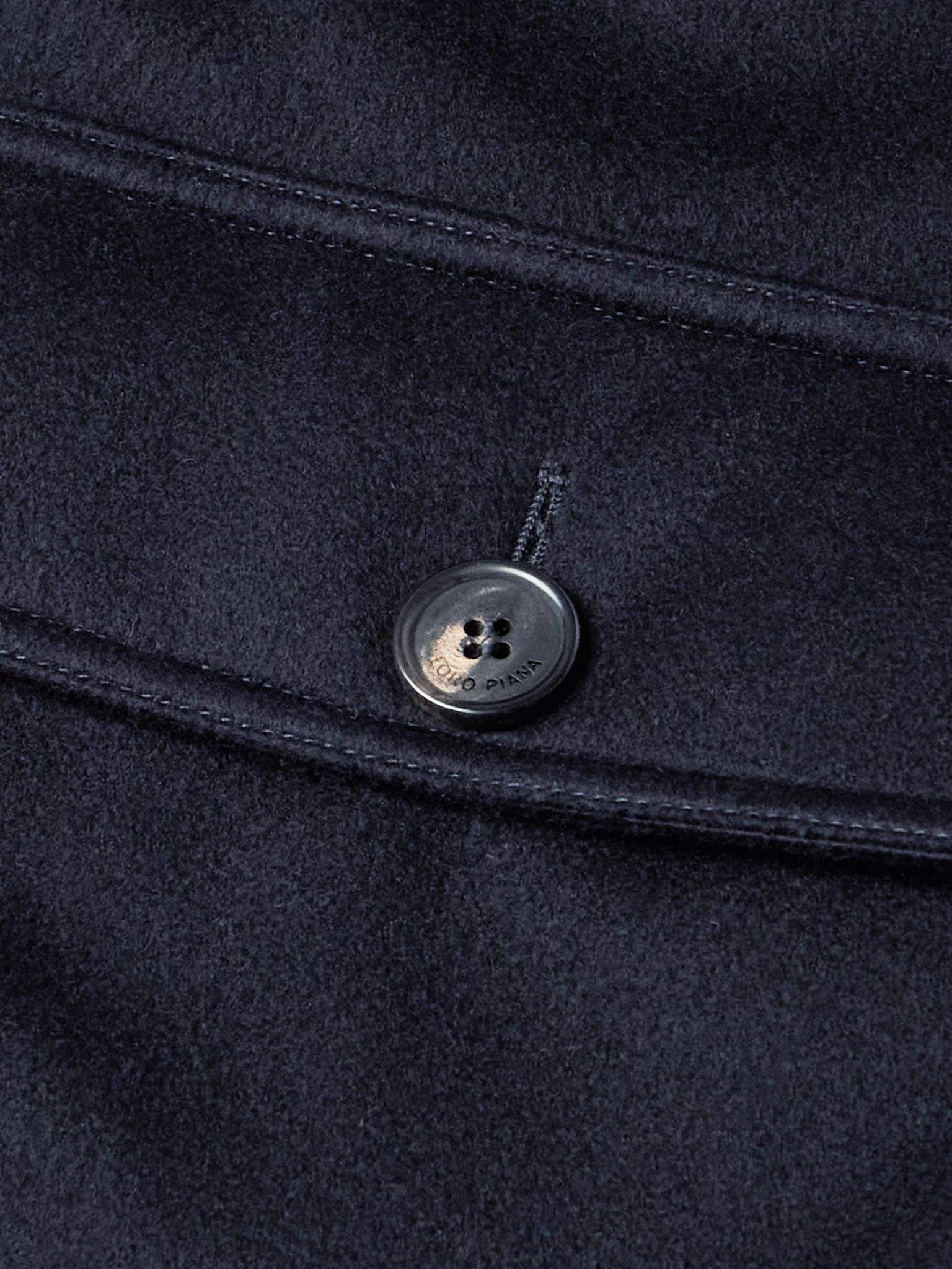 Damiano Shearling-Lined Padded Storm System® Cashmere-Felt Hooded Jacket Navy - 5