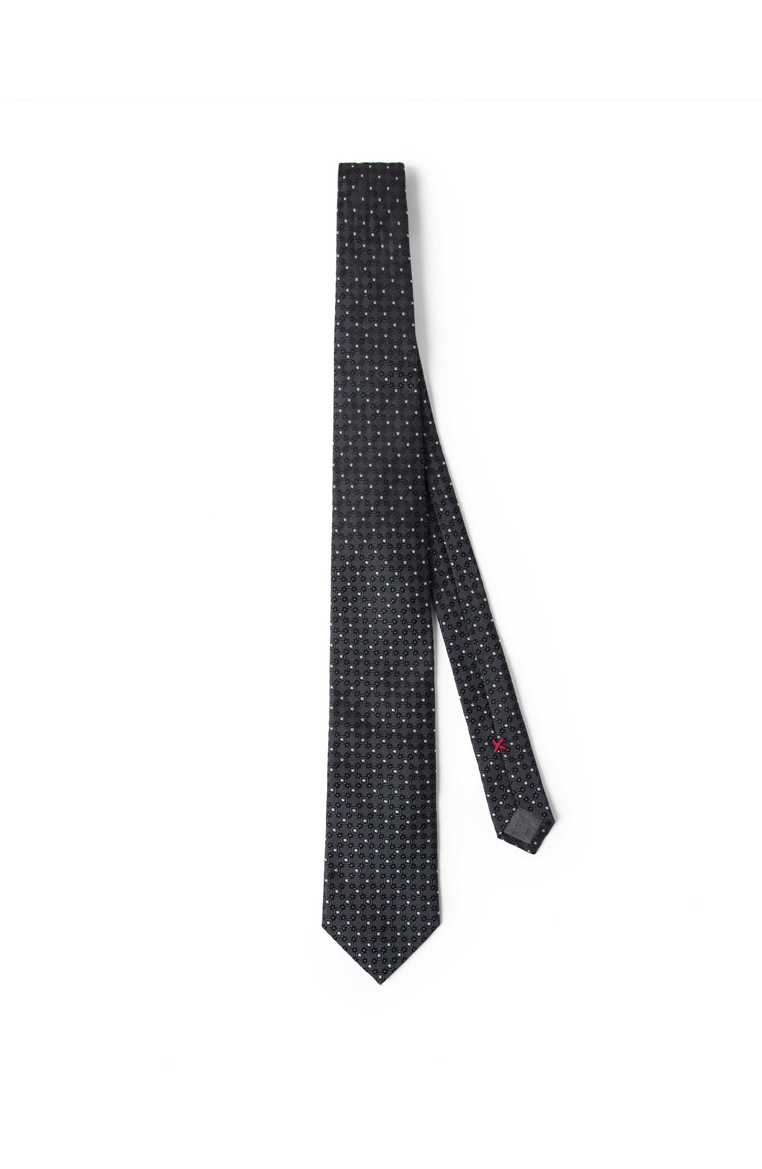 Brunello Cucinelli Necktie with jacquard pattern in Lead at Nordstrom - 1