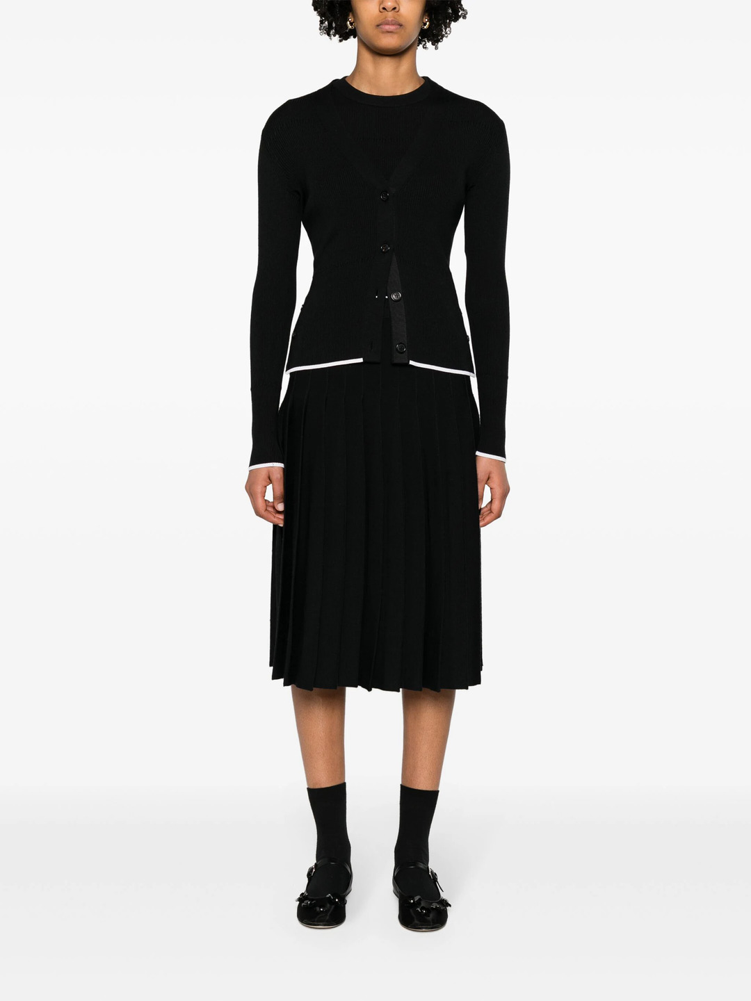 Below The Knee Pleated Skirt - 2