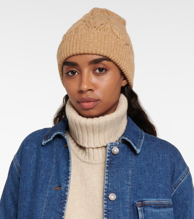 Loro Piana Cable-knit cashmere beanie outlook