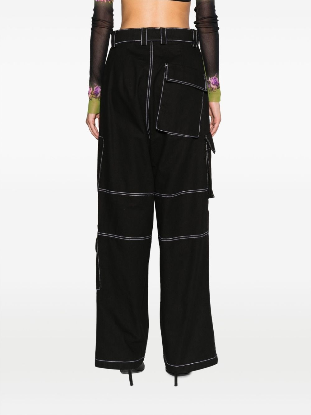 cotton cargo trousers - 4