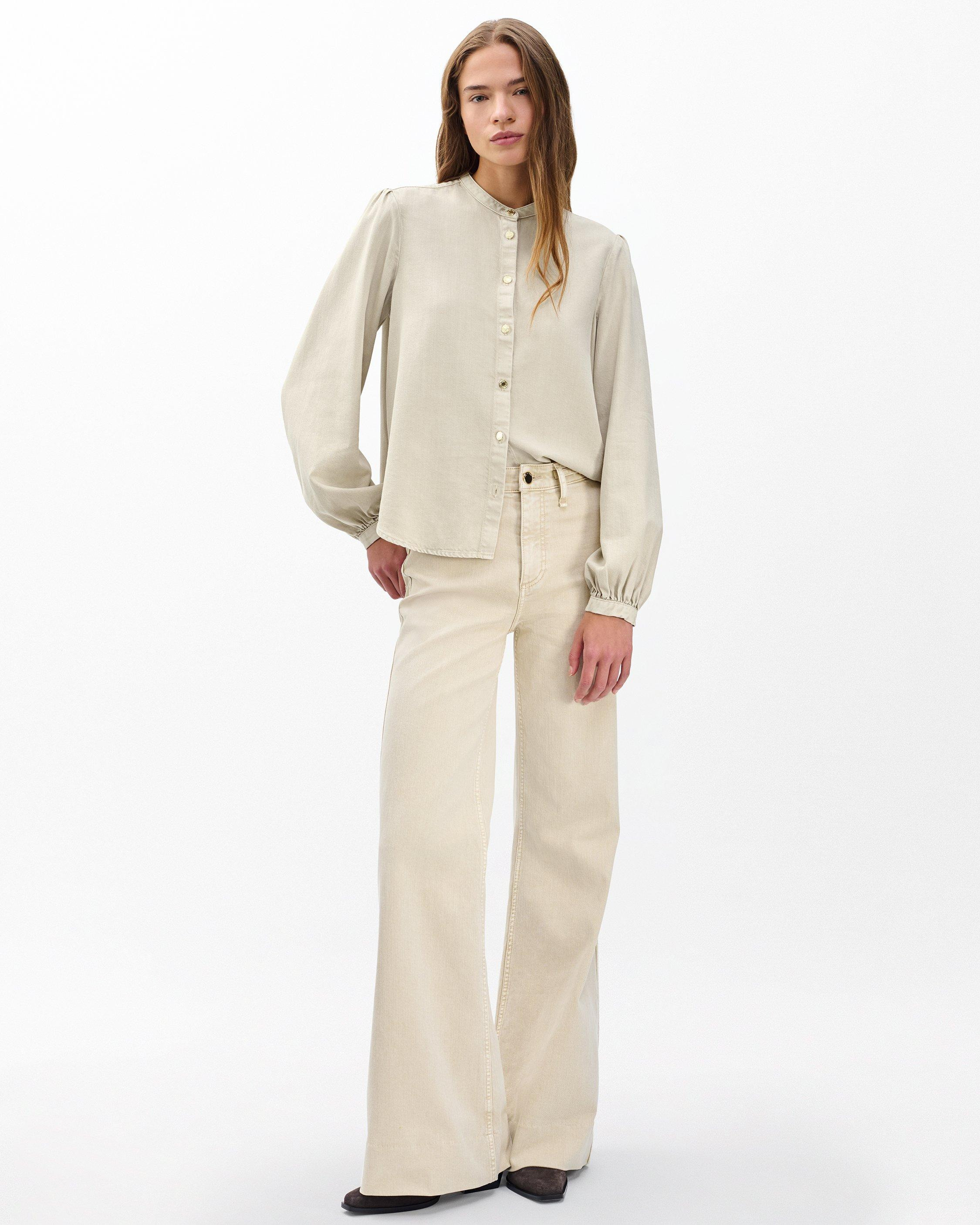 Sandra Denim Blouse
Ultra Featherweight in Sandstone - 3