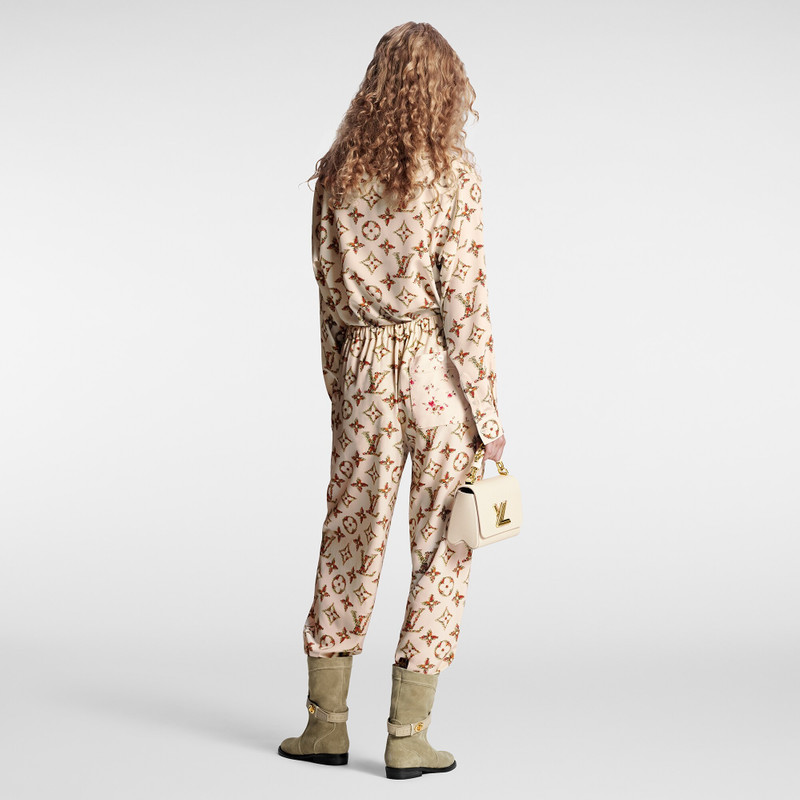 Floral Monogram Pajama Shirt 3