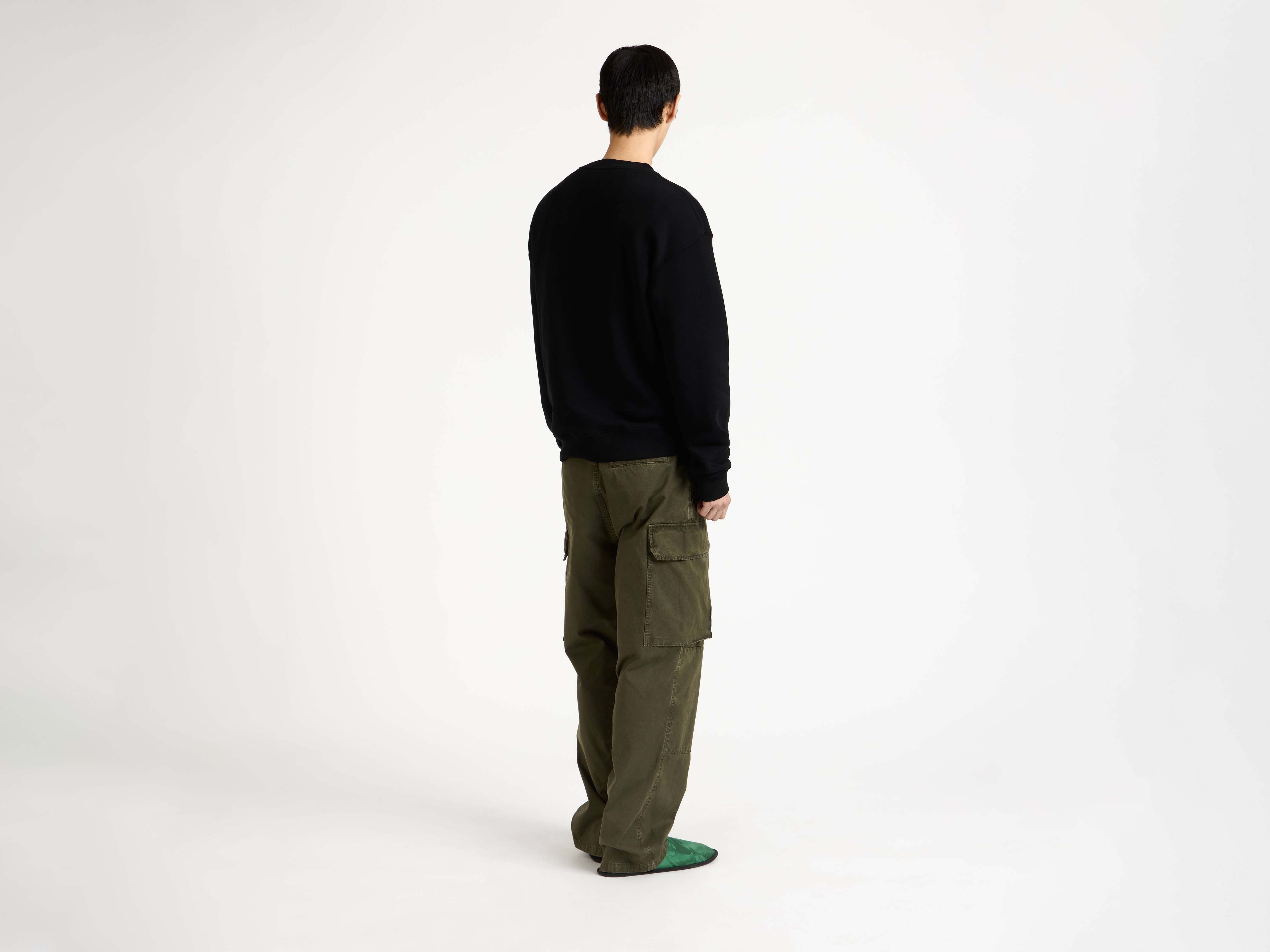 MENS 'ANONYMOUS LOVERS' SWEATSHIRT IN WASHED BLACK - 3