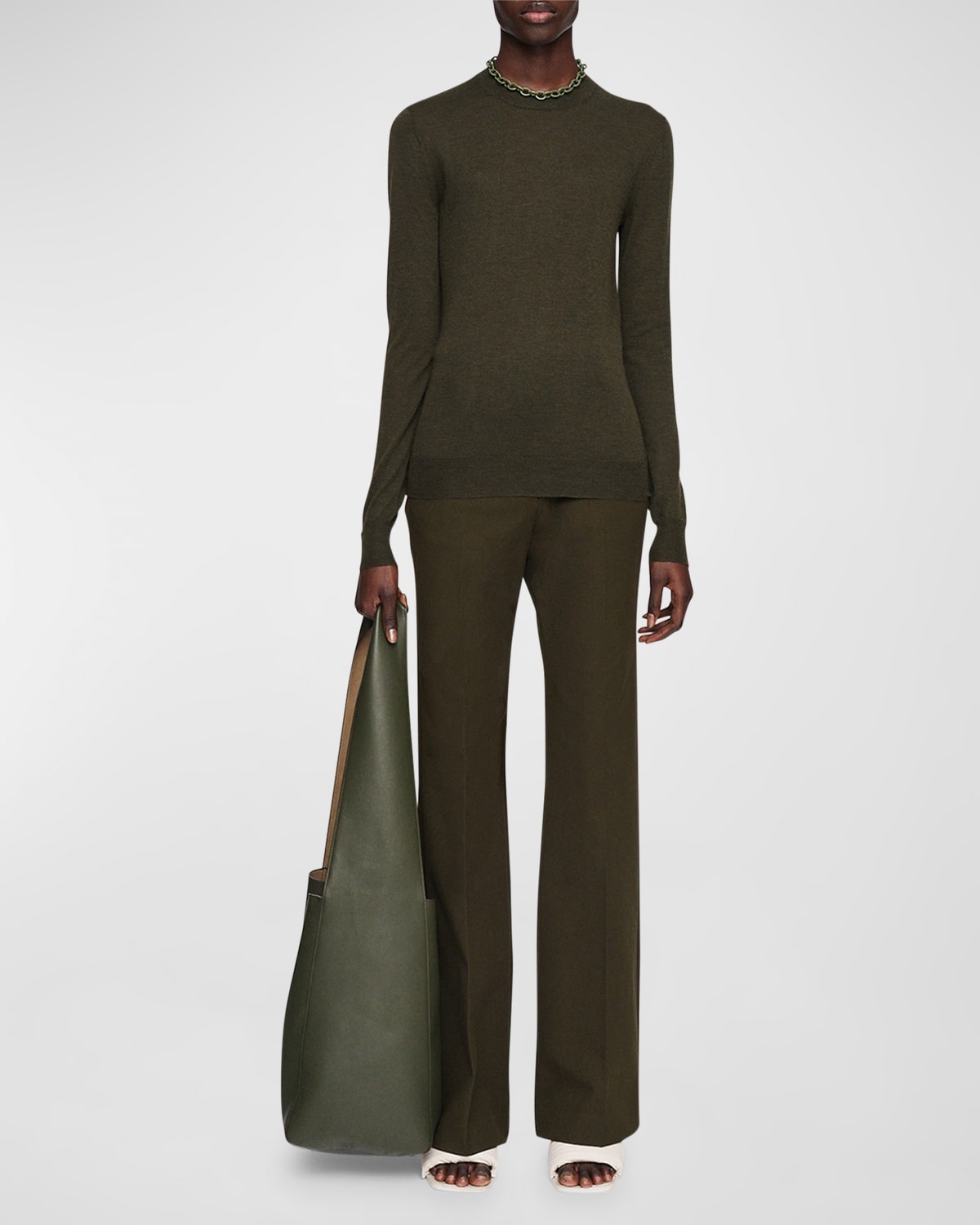 Cashmere Crewneck Knit Sweater - 3