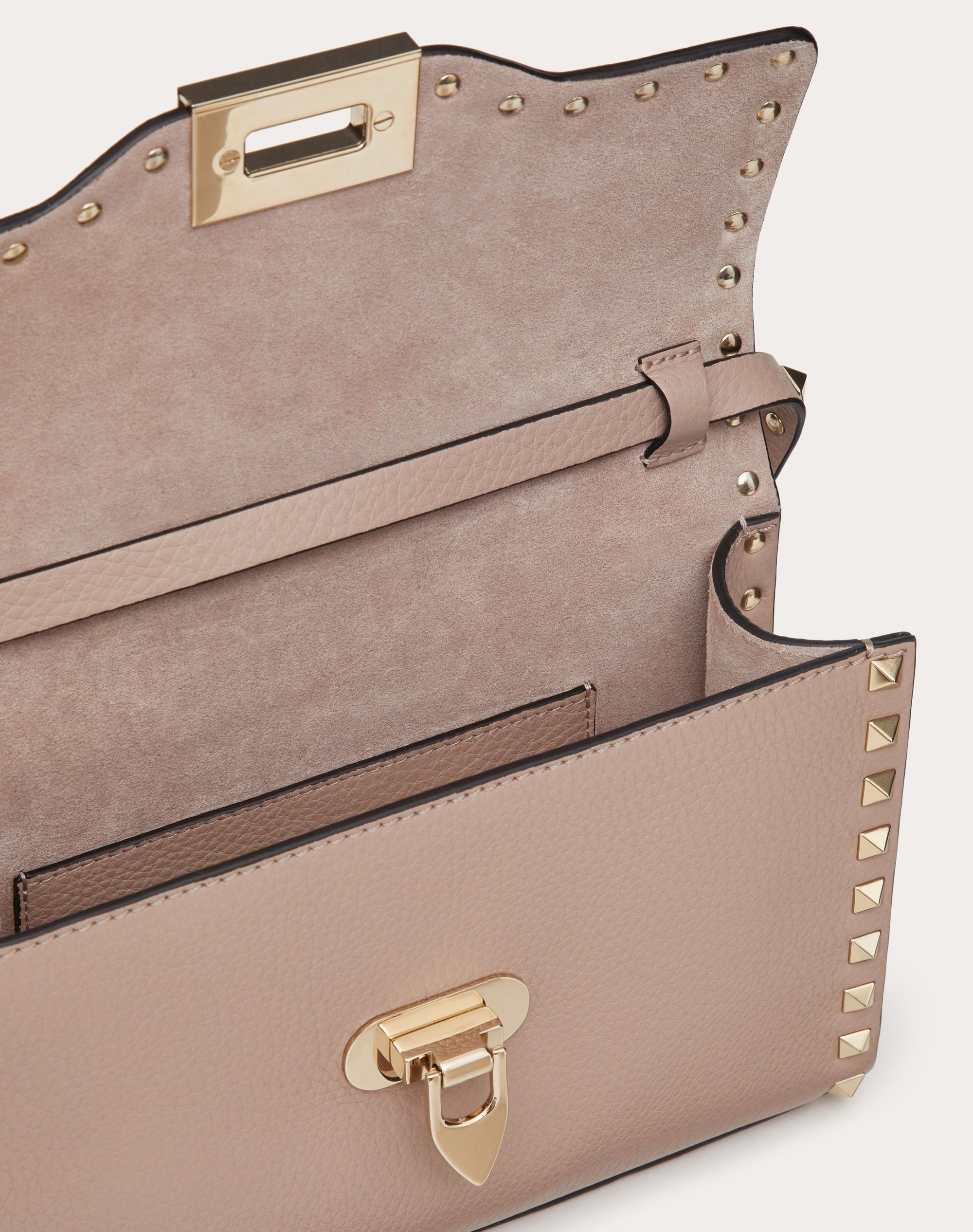 SMALL ROCKSTUD GRAINY CALFSKIN CROSSBODY BAG - 5