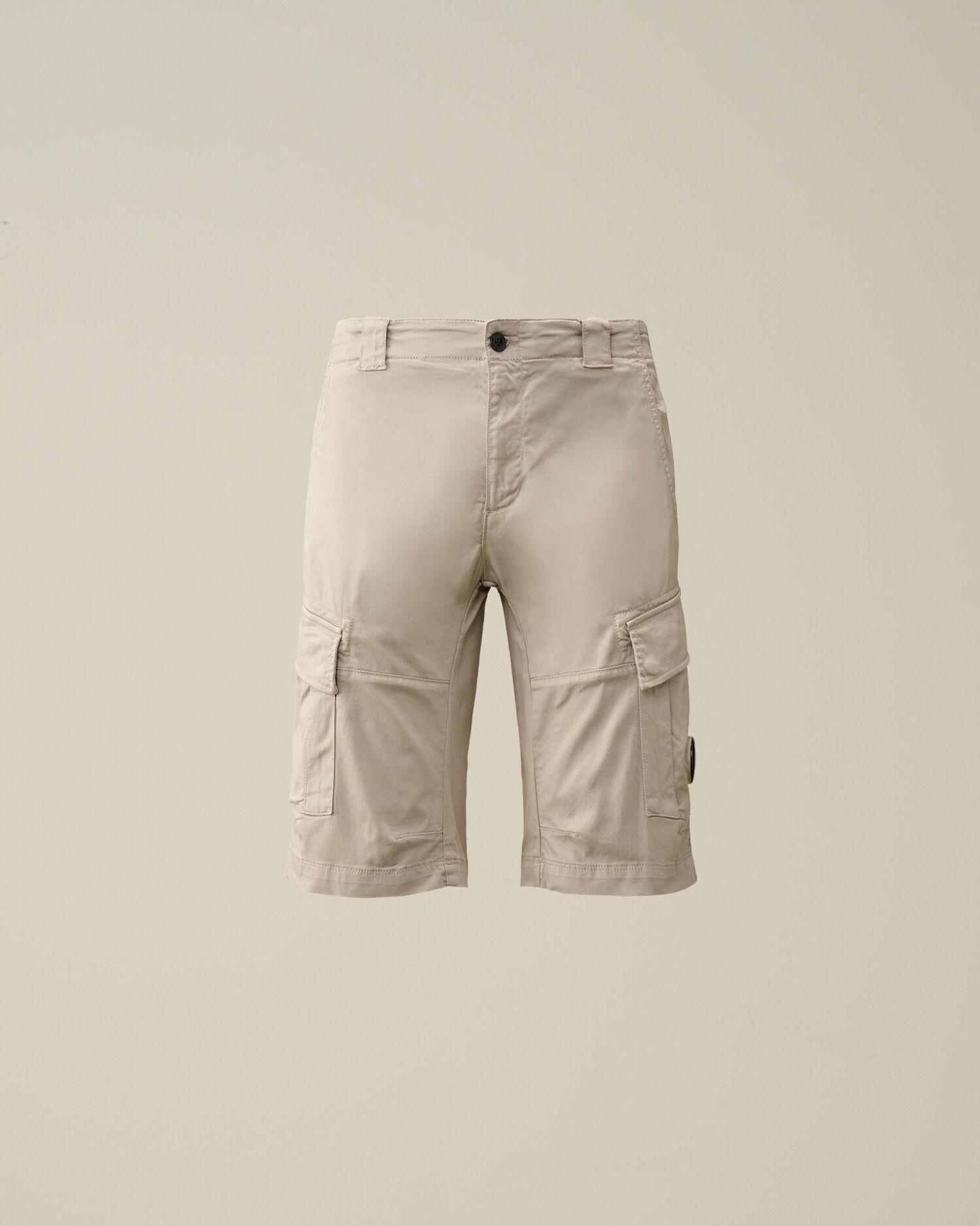 Stretch Sateen Cargo Shorts - 1