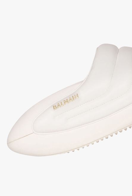 White quilted leather B-IT mules - 6