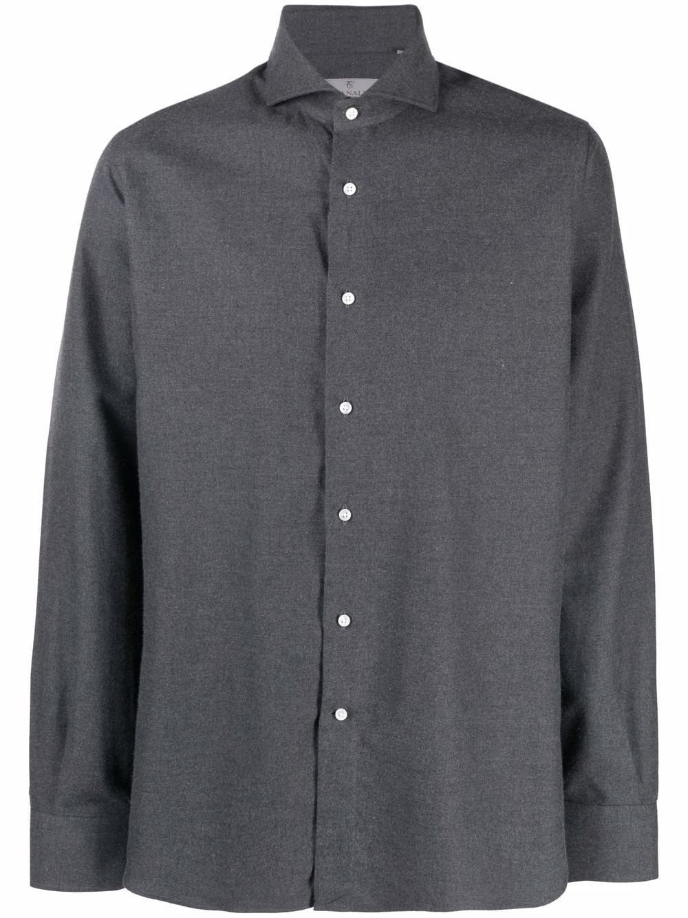 long-sleeved cotton shirt - 1