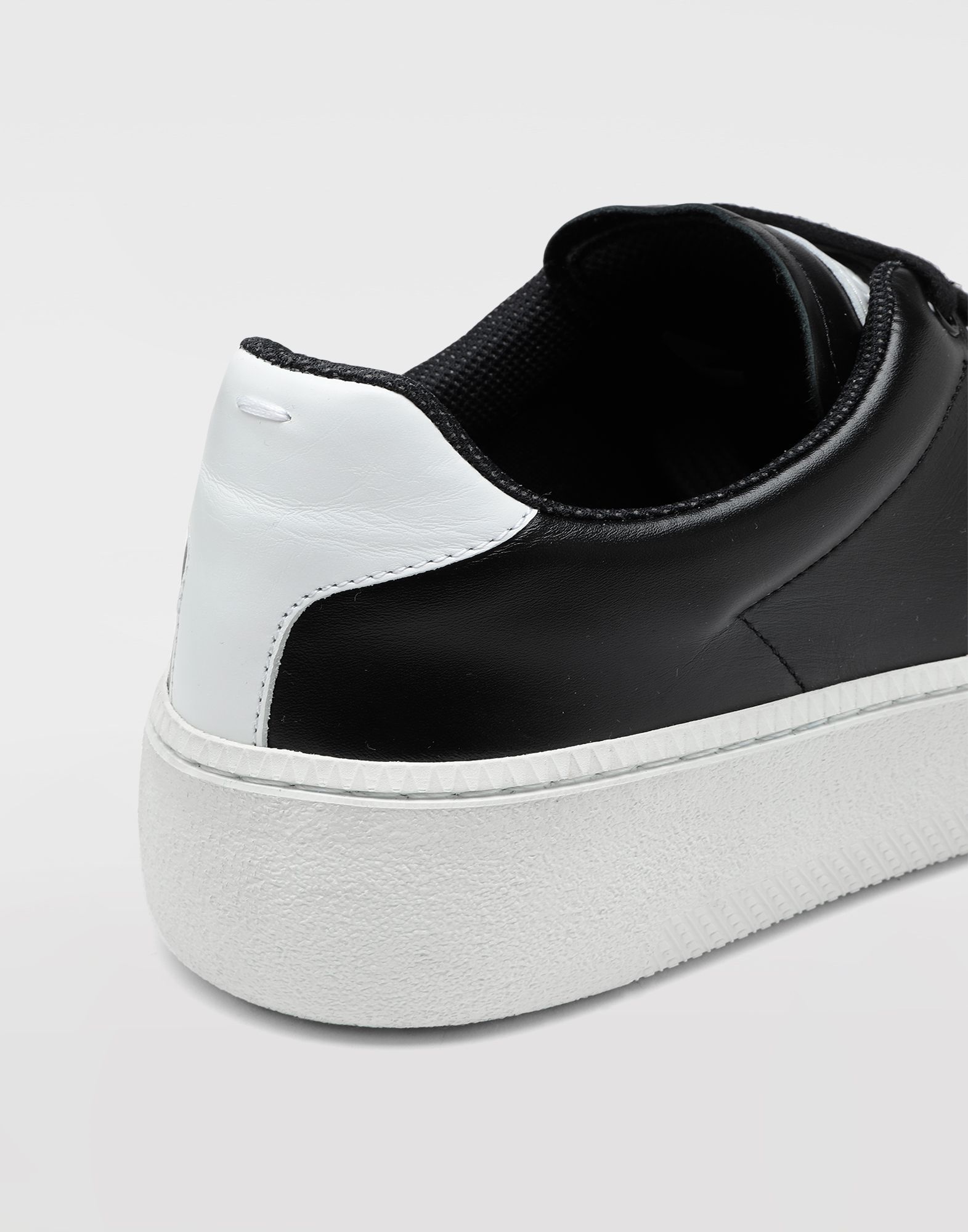 Wedge leather tennis shoes - 6