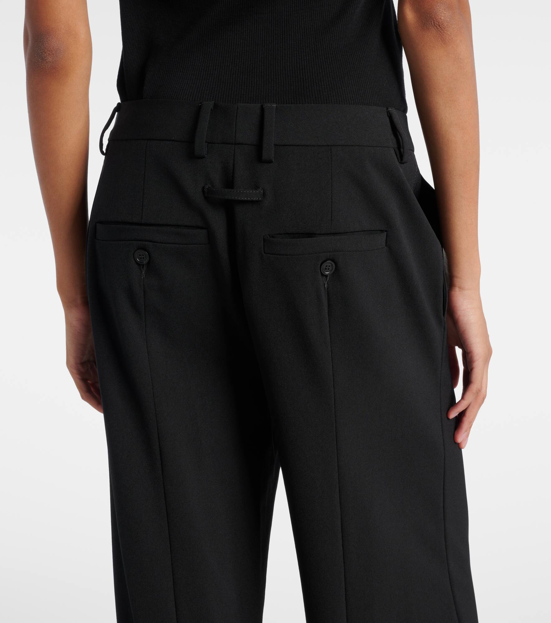 Mid-rise straight pants - 5