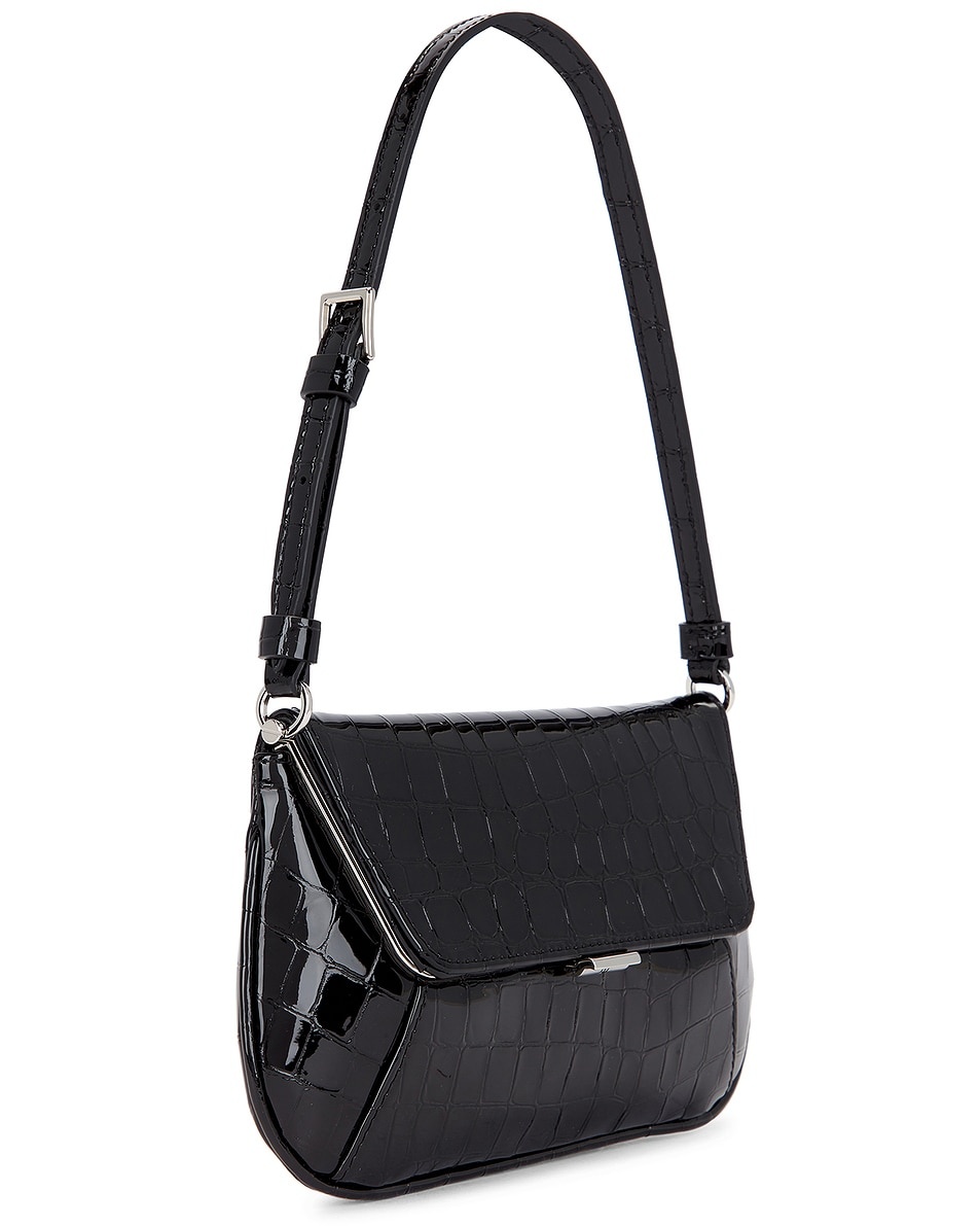 【AMINA MUADDI】 ハンドバッグ Ami Mini Shoulder Bag Black Satin
