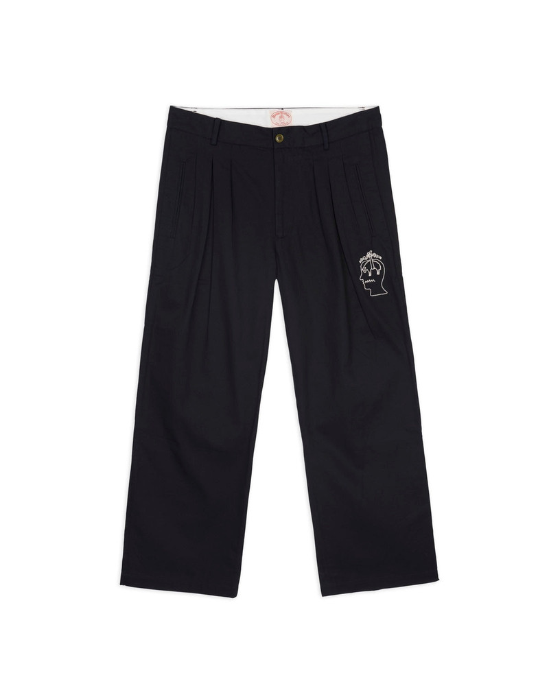 Brooks Brothers California Pleated Chino Trouser - Black 1