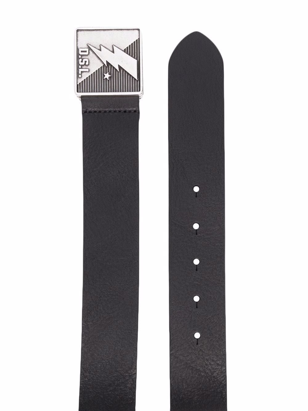 B-mont lightning-buckle leather belt - 2