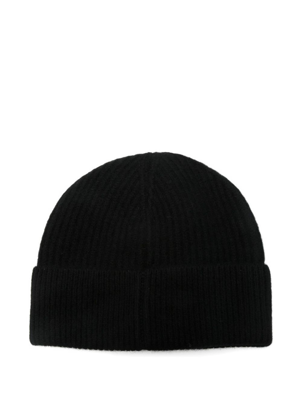 ribbed logo beanie - 2
