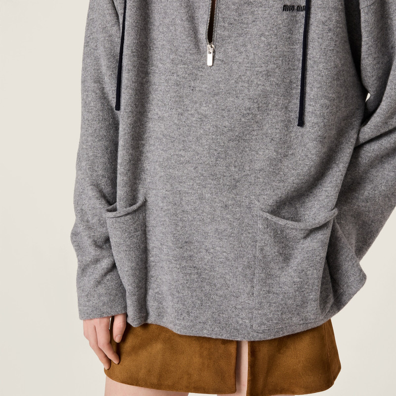 Cashmere half-zipper sweater 5