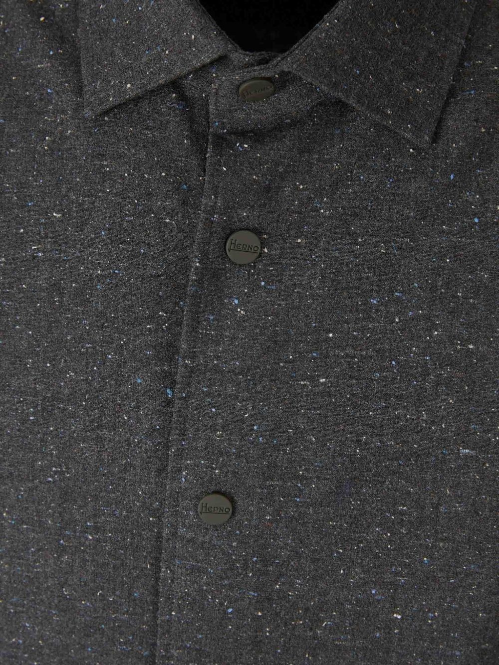 textured wool shirt jacket - 3