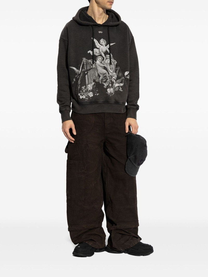 Off-White logo-embroidered cargo pants outlook