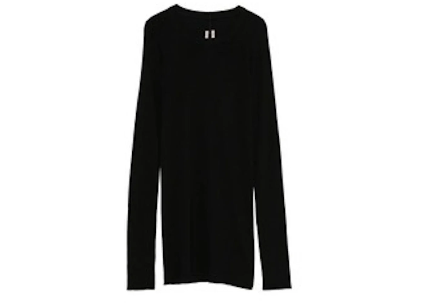 Rick Owens Rib LS T-shirt Black - 1
