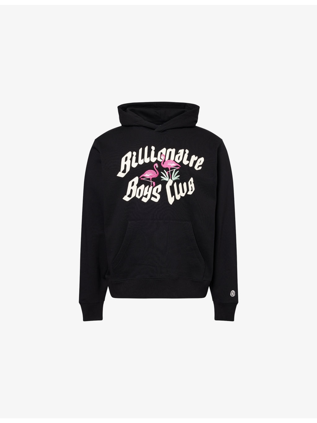 Flamingo Embroidered Cotton Hoody - 1
