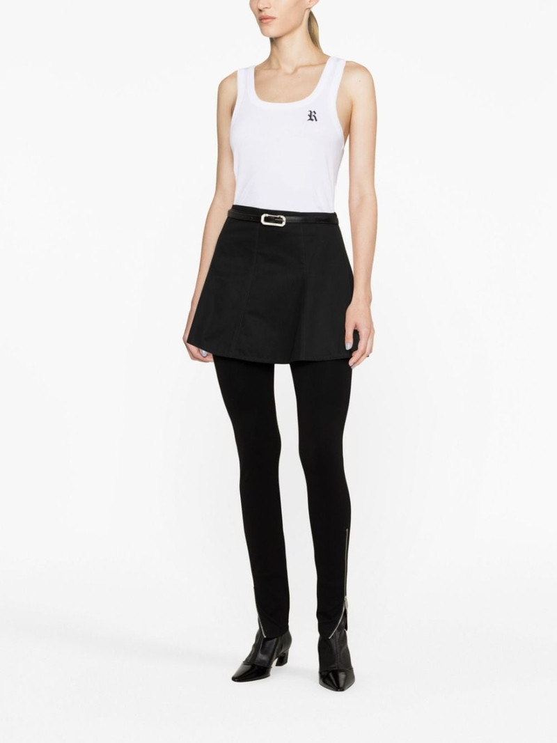Raf Simons logo-print cotton tank top outlook