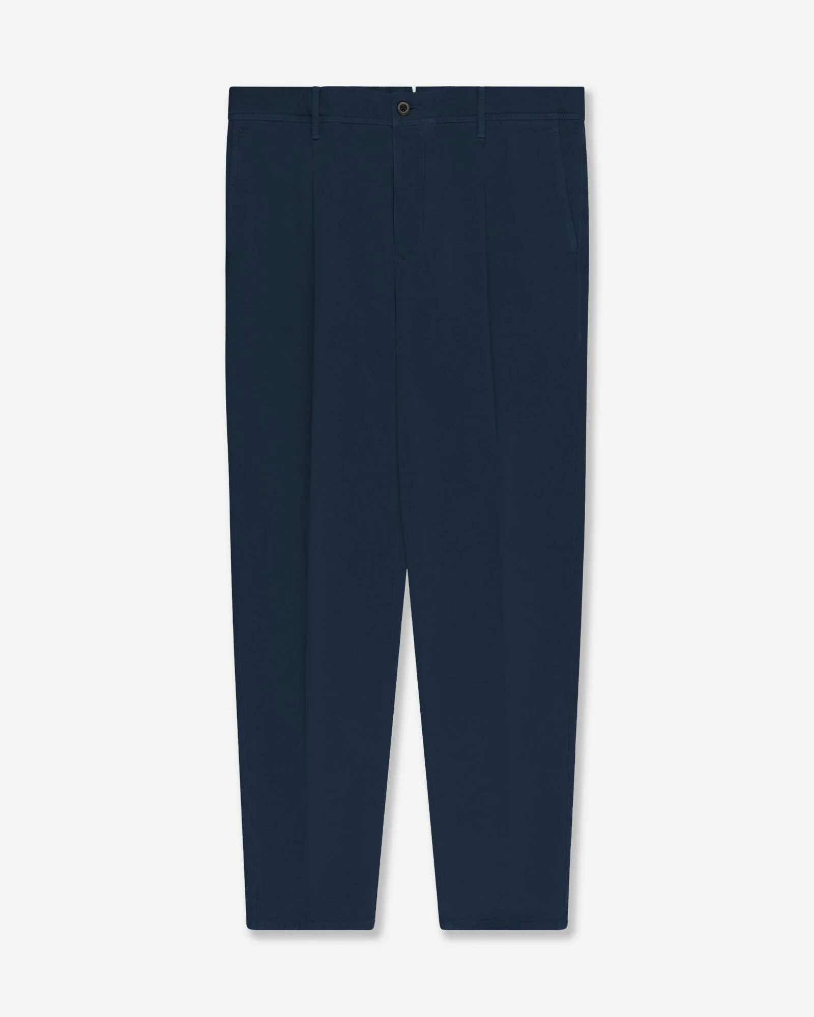 Tapered fit cotton trousers - 1