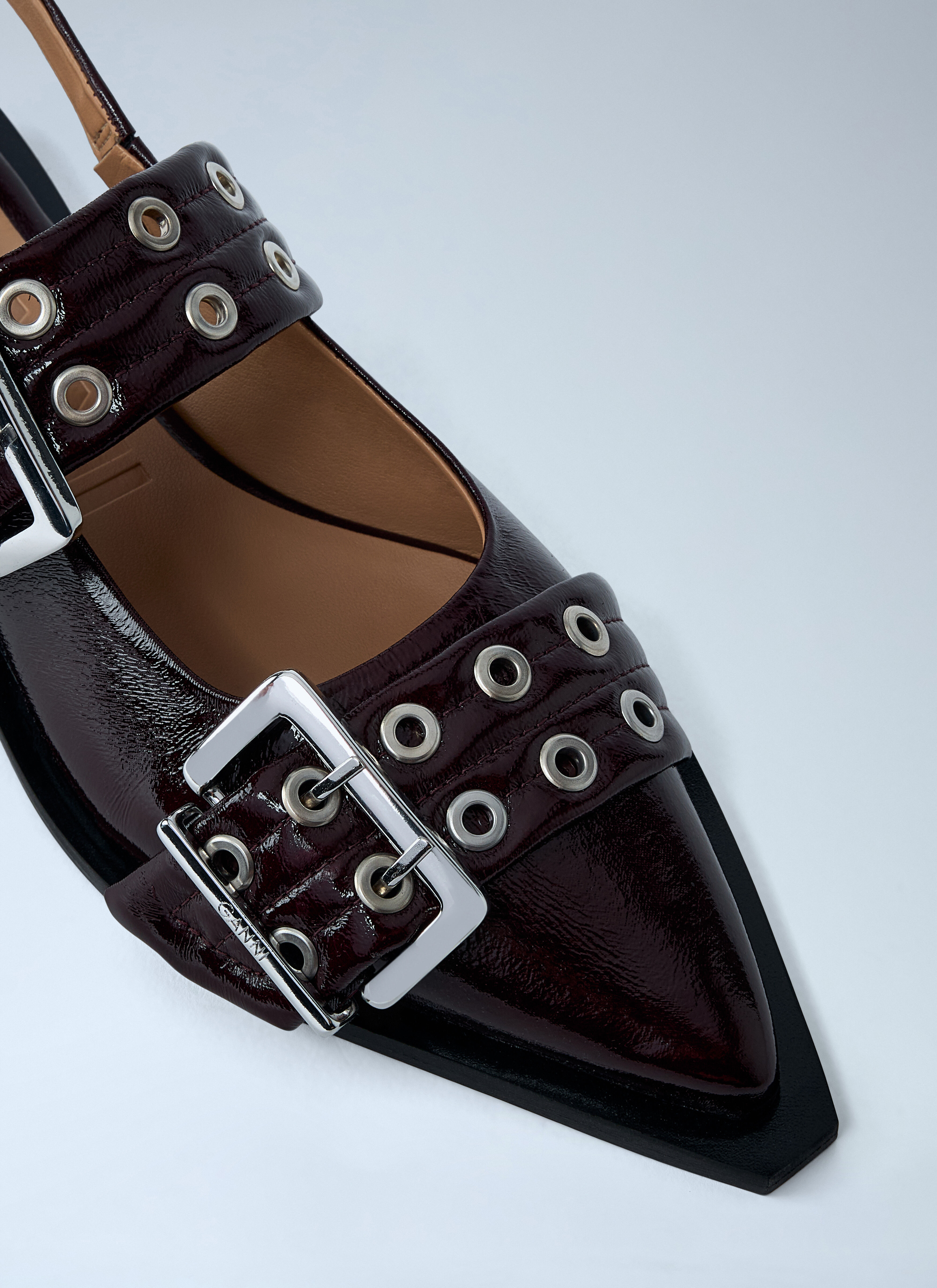 Buckle Ballerina Flats - 3