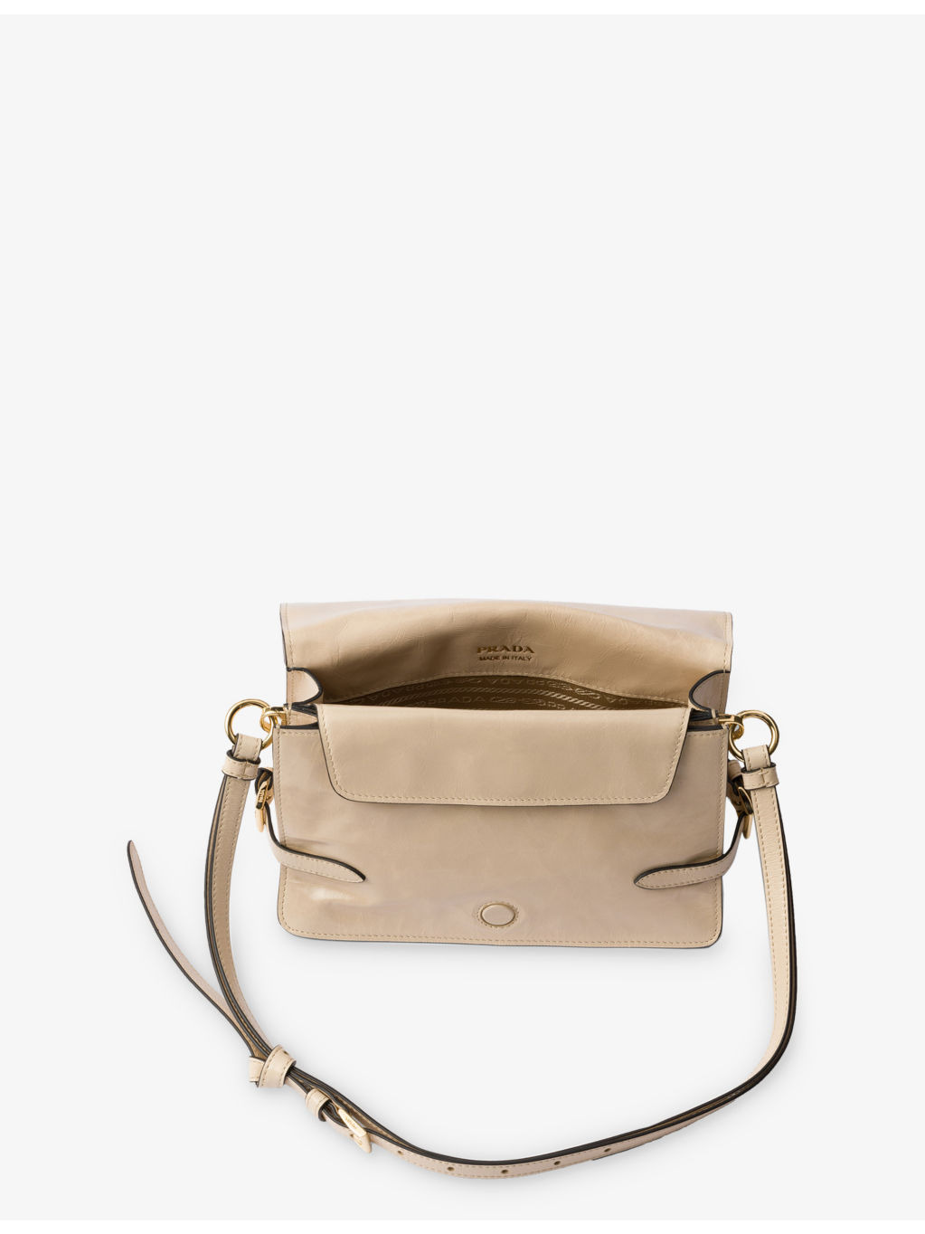 Logo-badge leather shoulder bag - 5