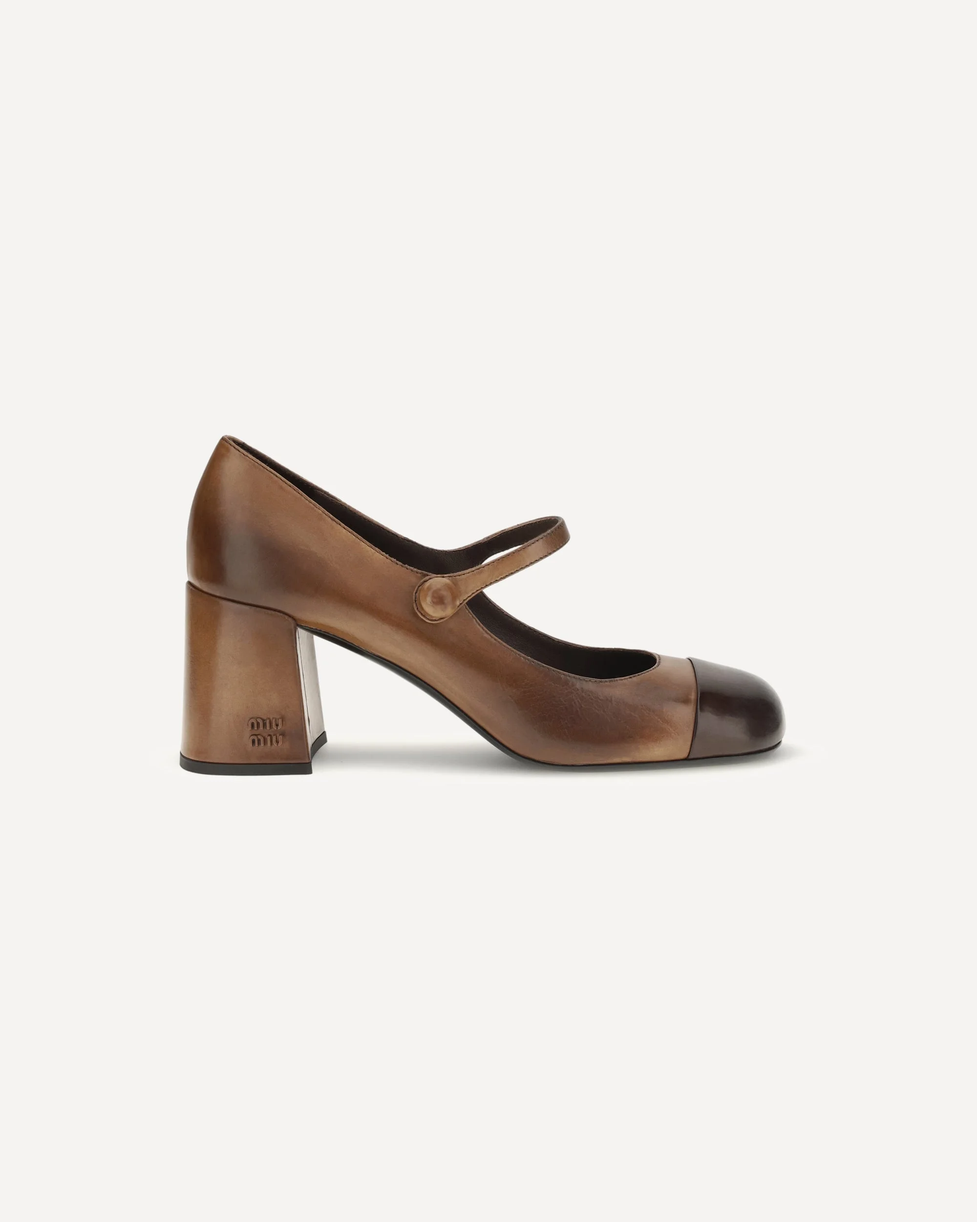 Leather Mary Jane Ballerinas - 1