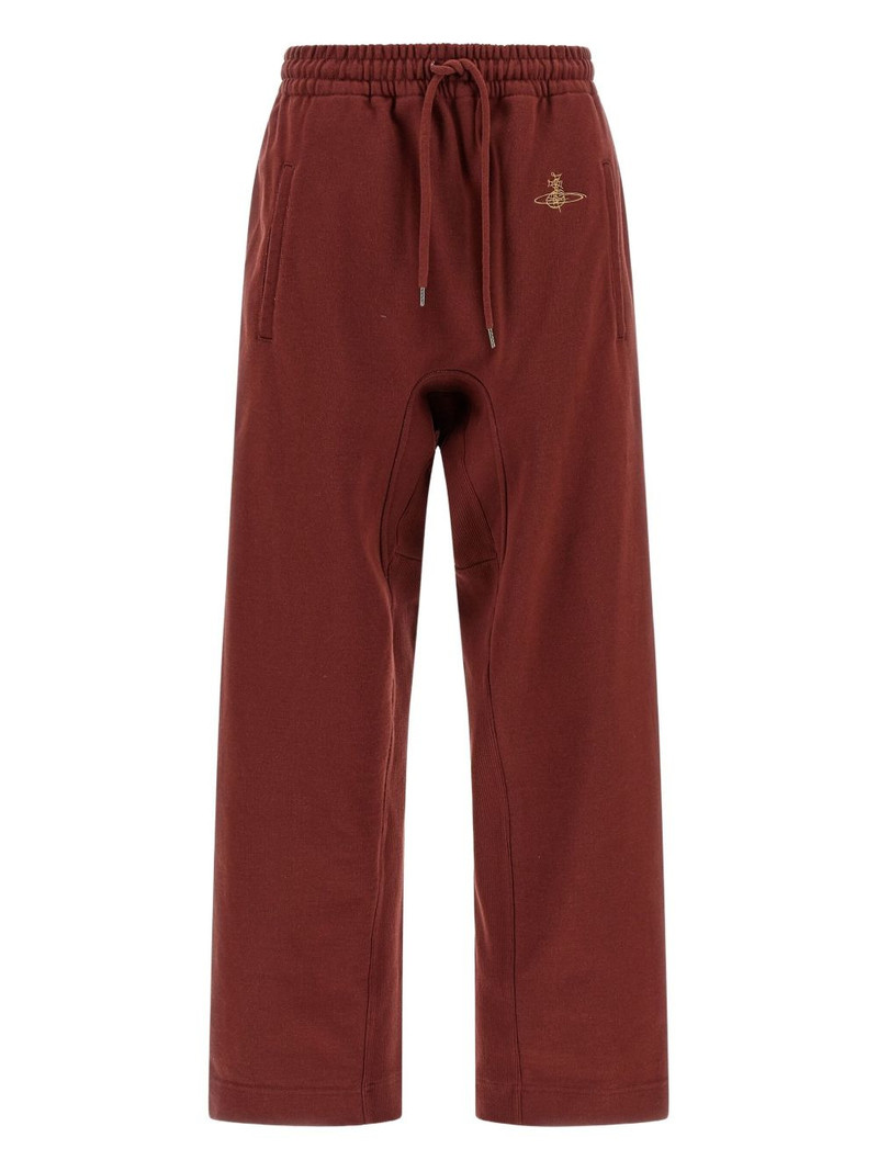 brushed embroidery ember track pants 1