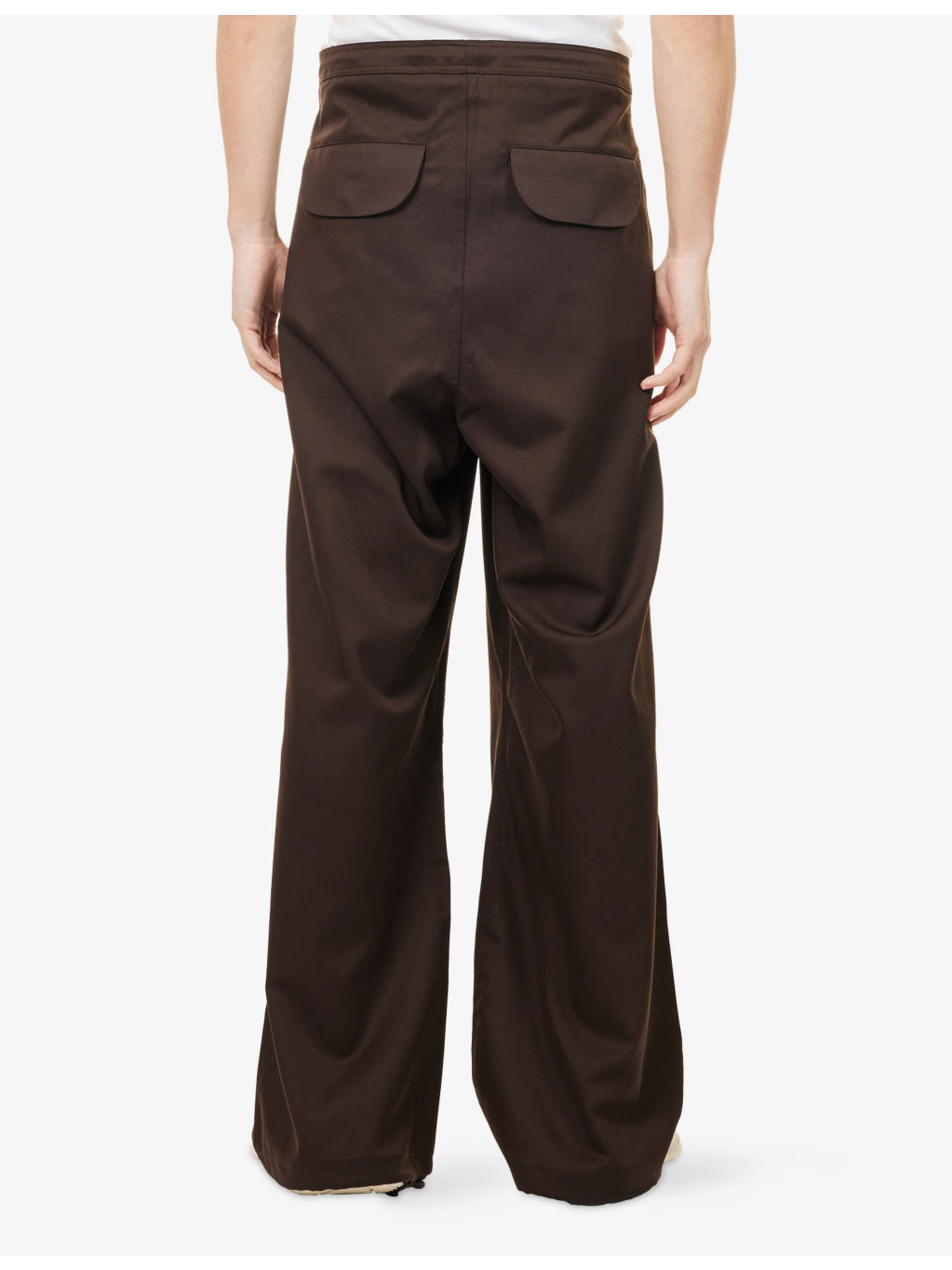 Barren Wide-Leg Wool Cargo Trousers - 4