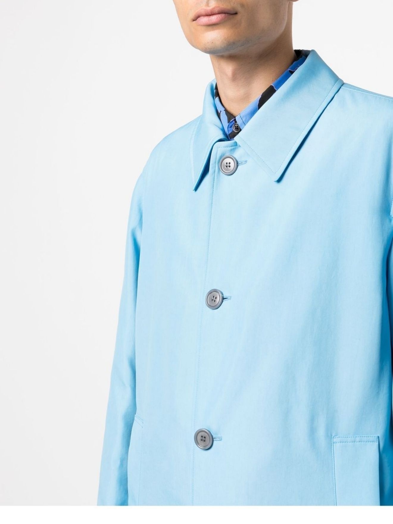 Rankle button-down single-breasted coat - 5