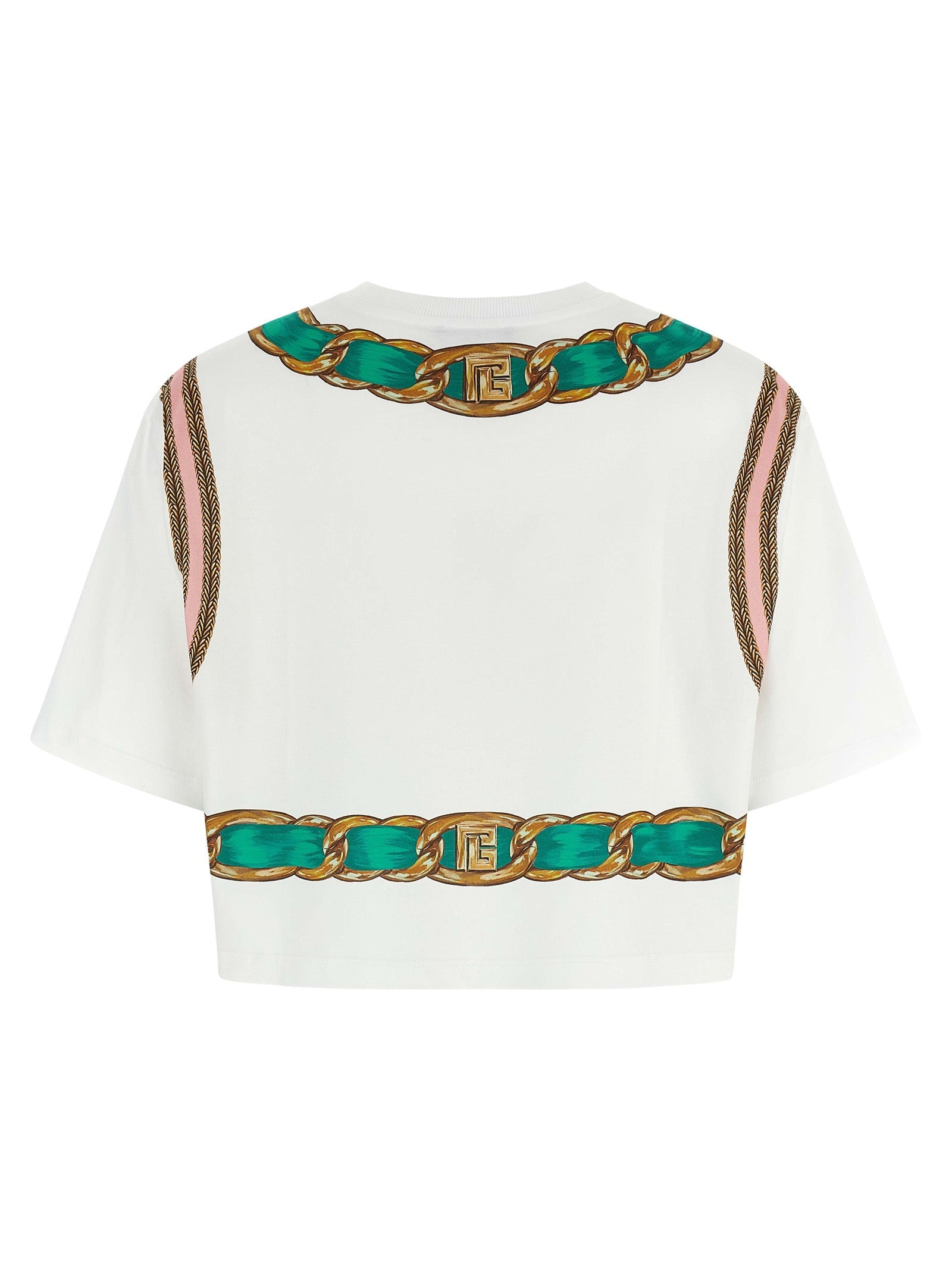 Balmain Women 'Balmain Foulard' Print T-Shirt - 2